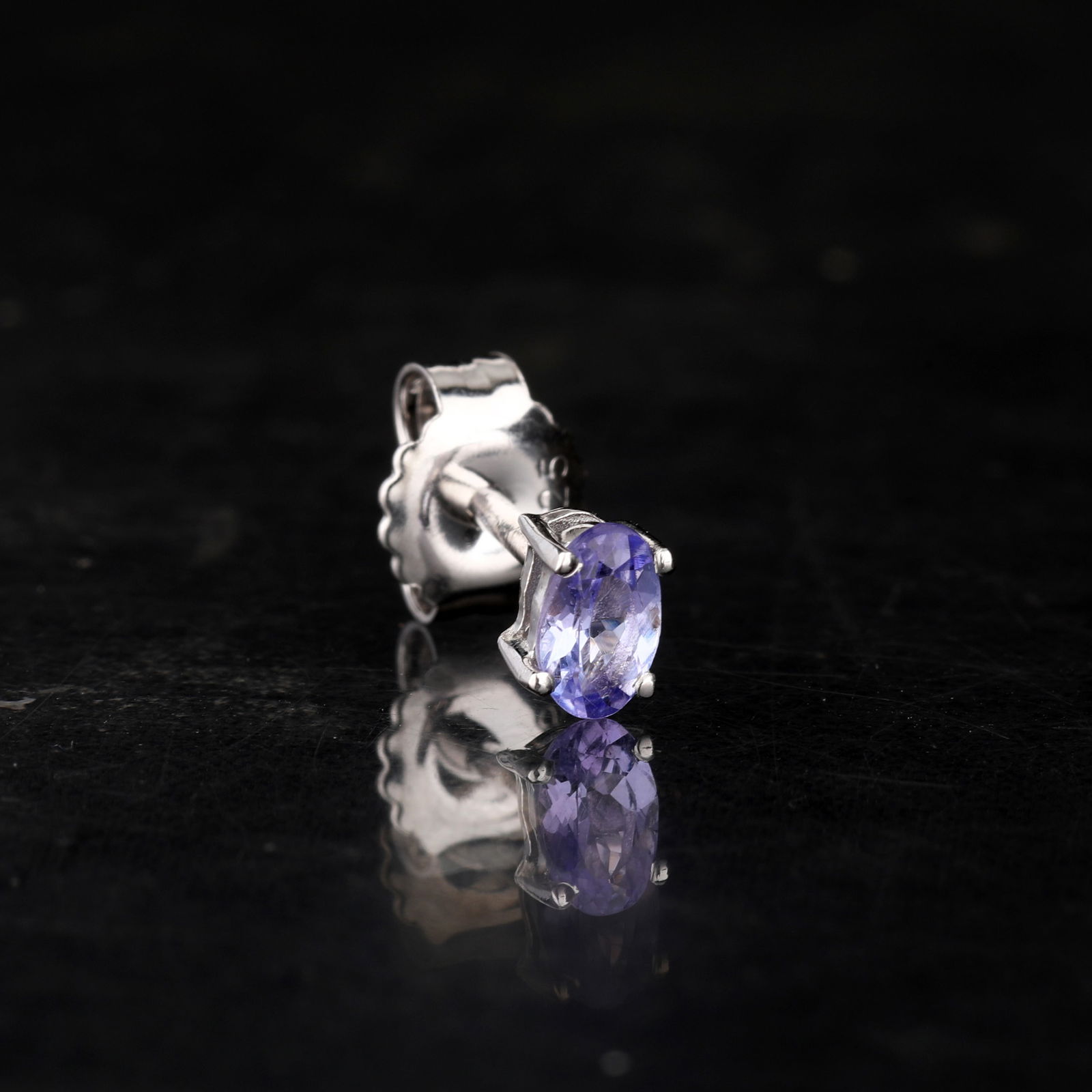 Earrings: Tanzanite Oval 5x3mm(A-A+) - 2Pcsmm - 3