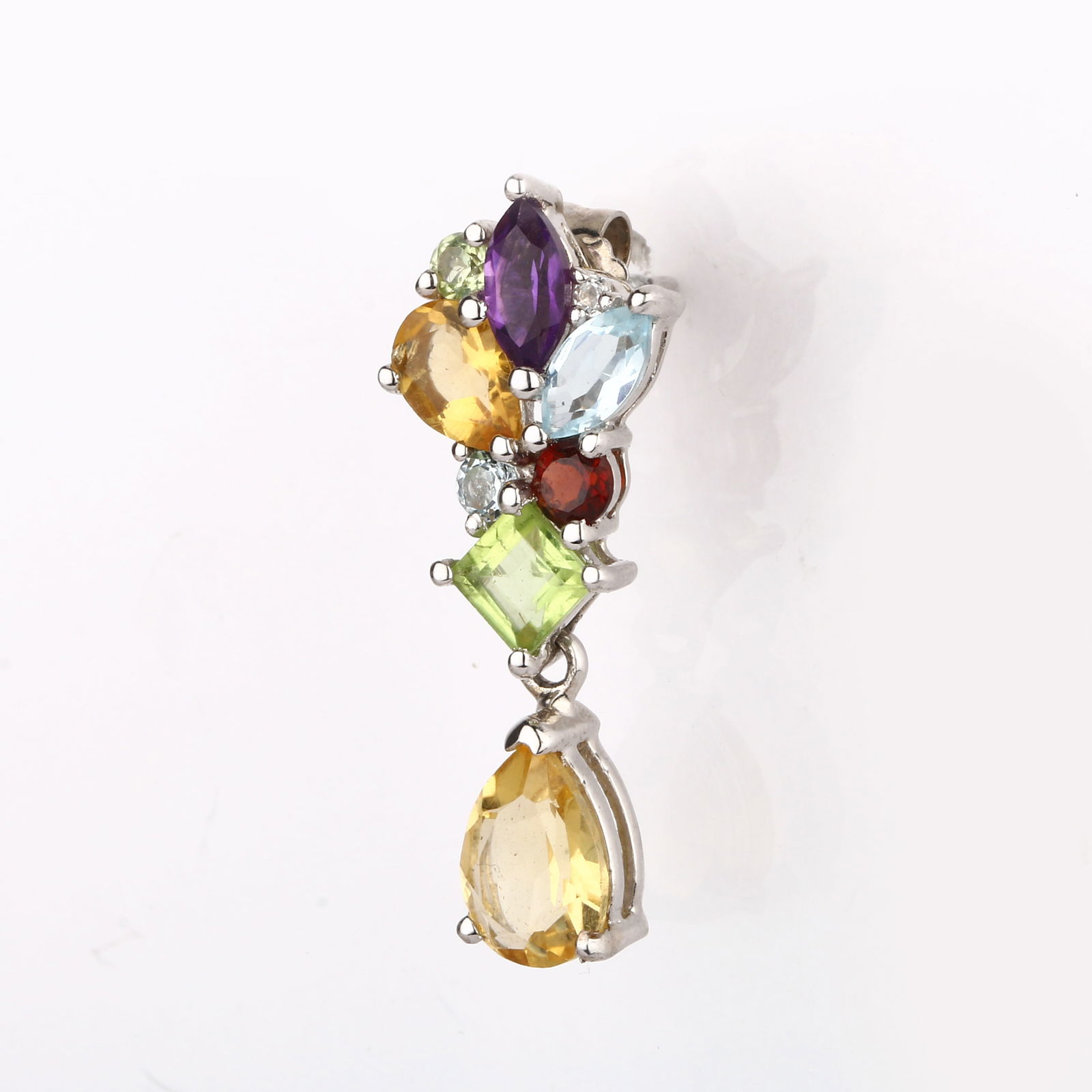 Earrings: Citrine Pears 8x6mm - 4