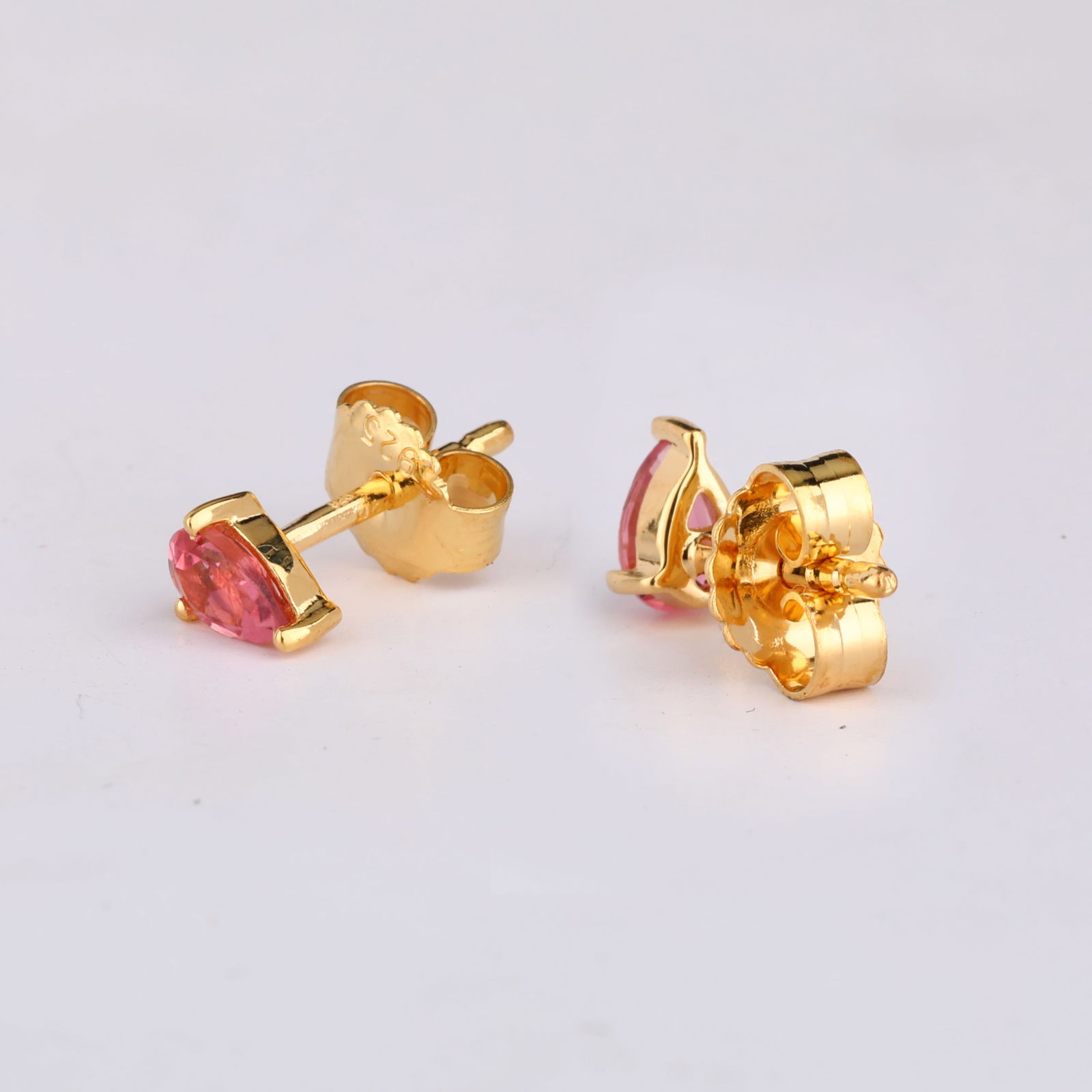 Earrings: Pink Tourmaline Pears 5x3mm (1 of 4)