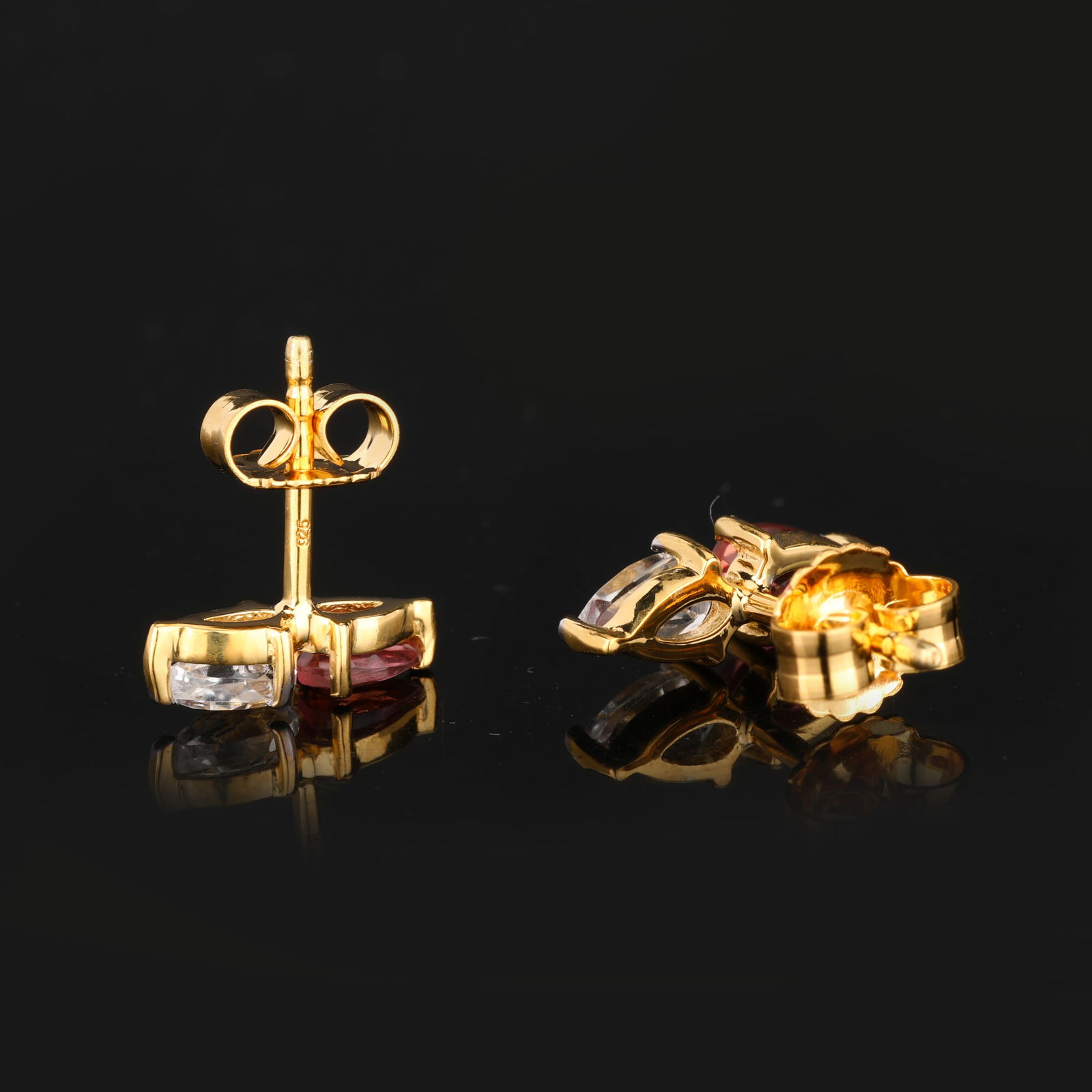 Earrings: Pink Tourmaline Pears 5x3mm (1 of 4)