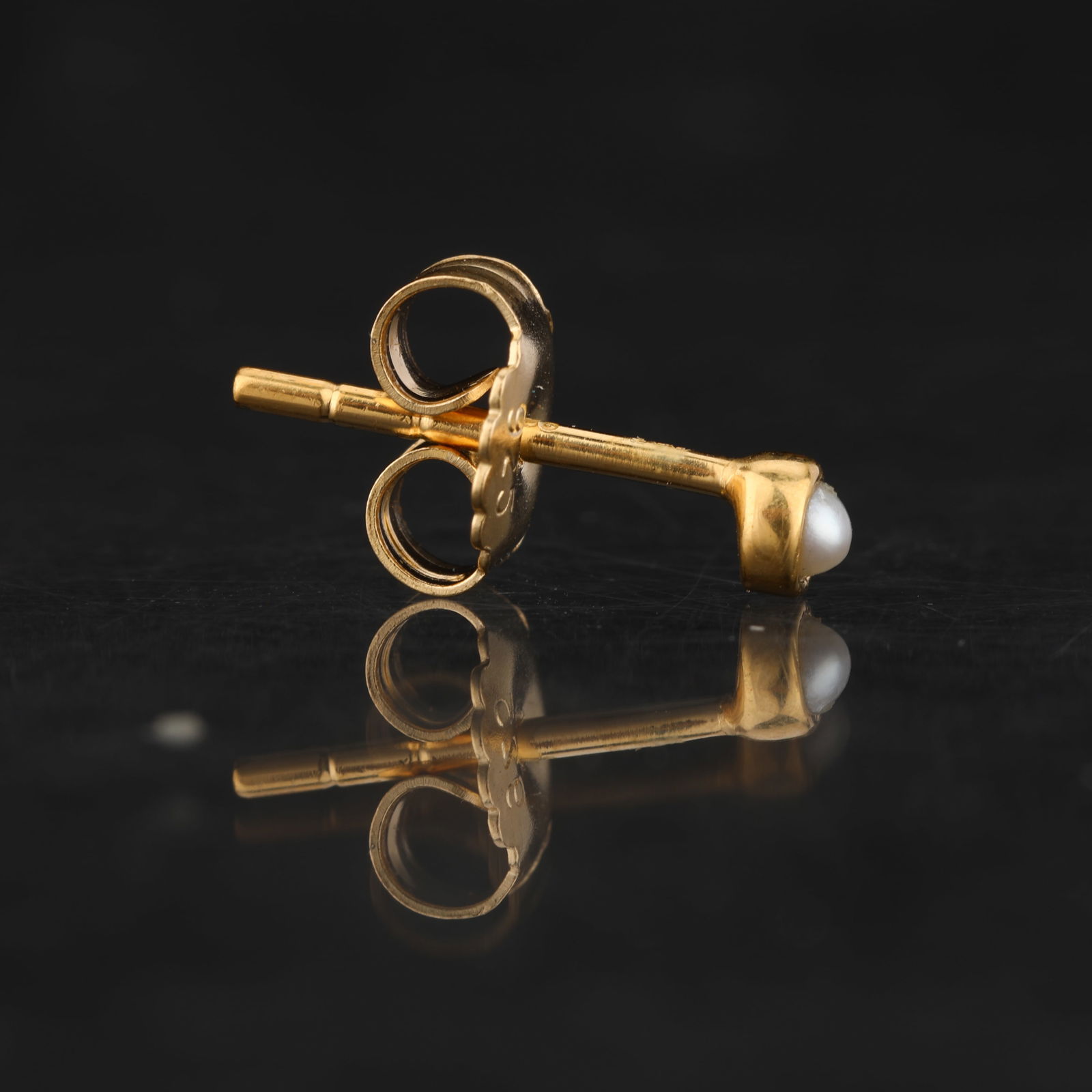 Earrings: Pearl Flat Ball ( Without Drill ) Round 2.00mm (1 of 5)