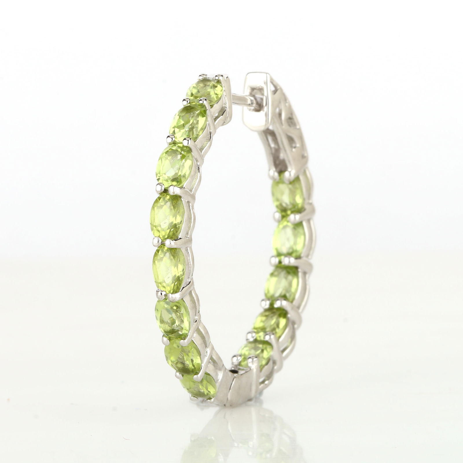 Earrings: Peridot Oval 4x3mm - 3