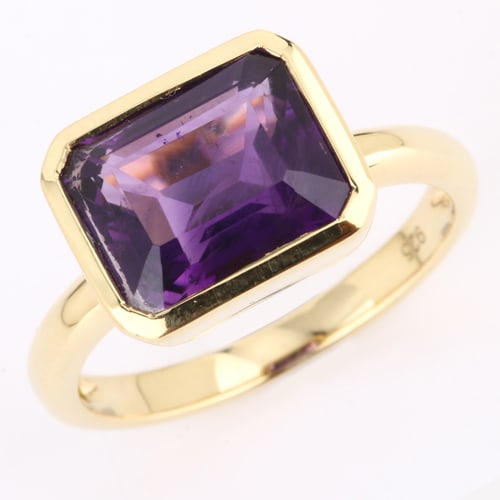 Ring: African Amethyst Octagon 10x8mm (1 of 1)
