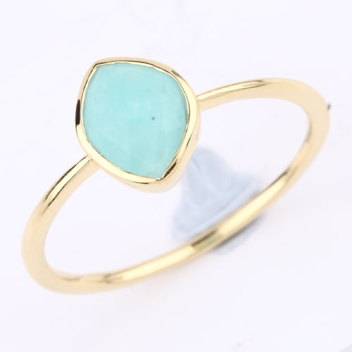Ring: Amazonite Hi-Dome Flat Bottom Rose Cut Fancy Shape 8x6mm: No Reserve! Title: Ring: Amazonite Hi-Dome Flat Bottom Rose Cut Fancy Shape 8x6mm Description: Amazonite Hi-Dome Flat Bottom Rose Cut Fancy Shape 8x6mm - 1Pcs Date/Period: After 2000 Materials: 925