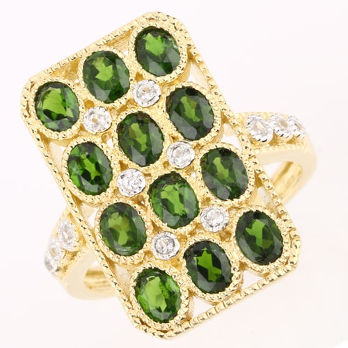 Ring: Chrome-Diopside Oval 4x3mm (1 of 1)