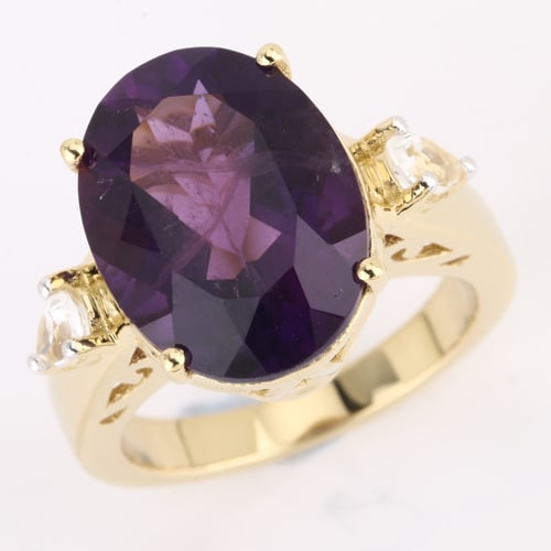 Ring: African Amethyst Oval 16x12mm (1 of 1)