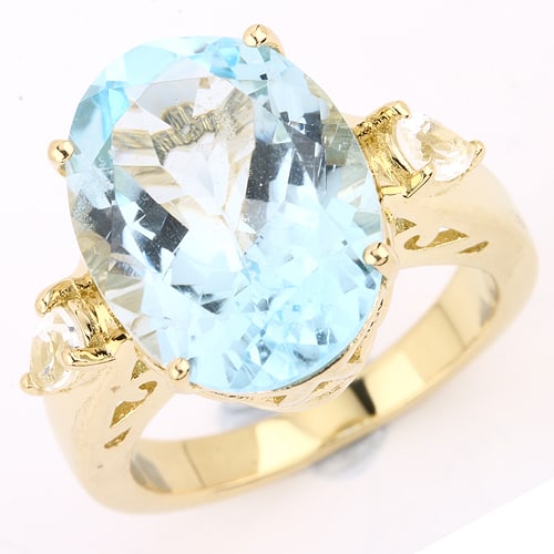 Ring: Blue Topaz Oval 16x12mm (1 of 1)