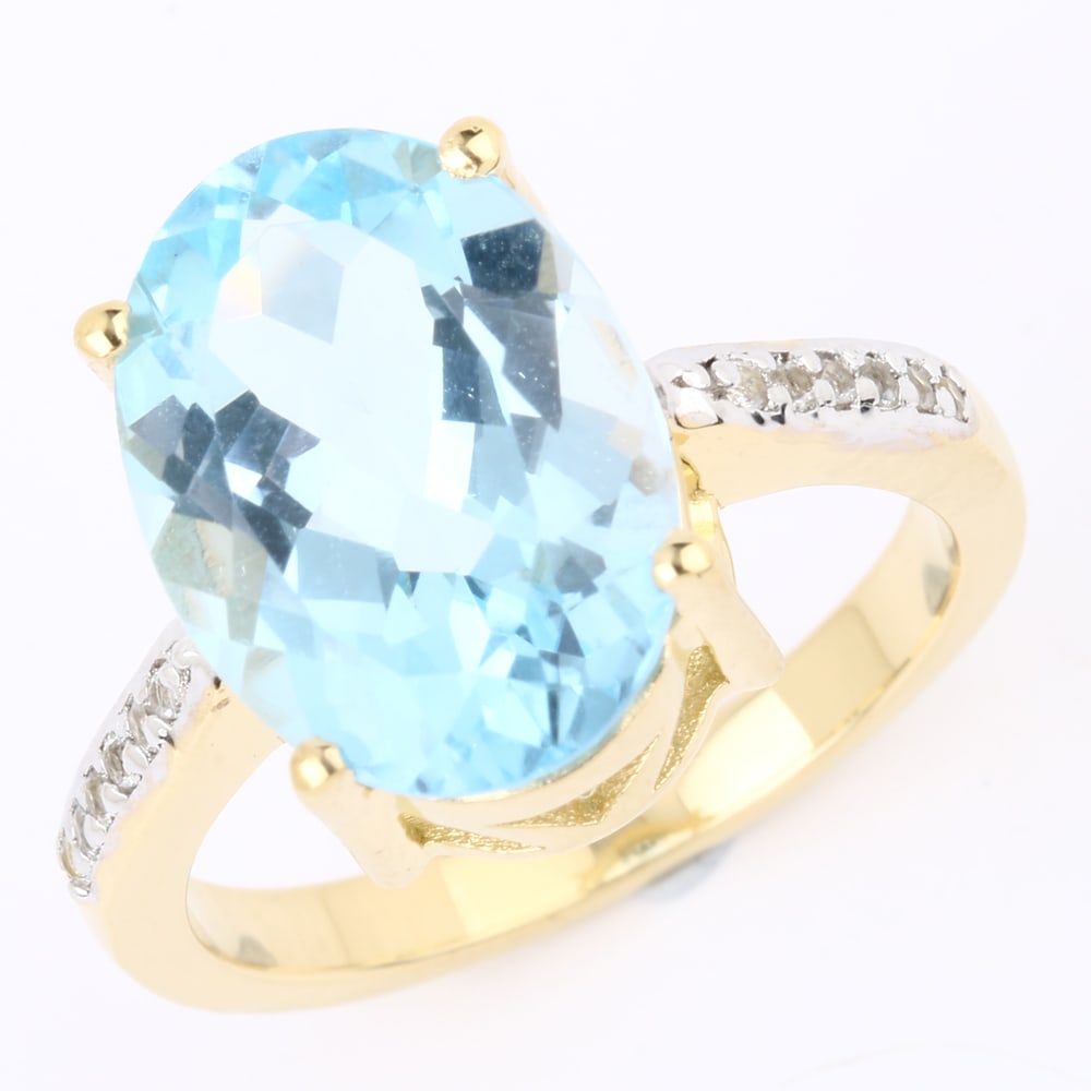 Ring: Blue Topaz Oval 14x10mm (1 of 1)