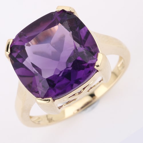 Ring: African Amethyst Cushion 13.00mm (1 of 1)