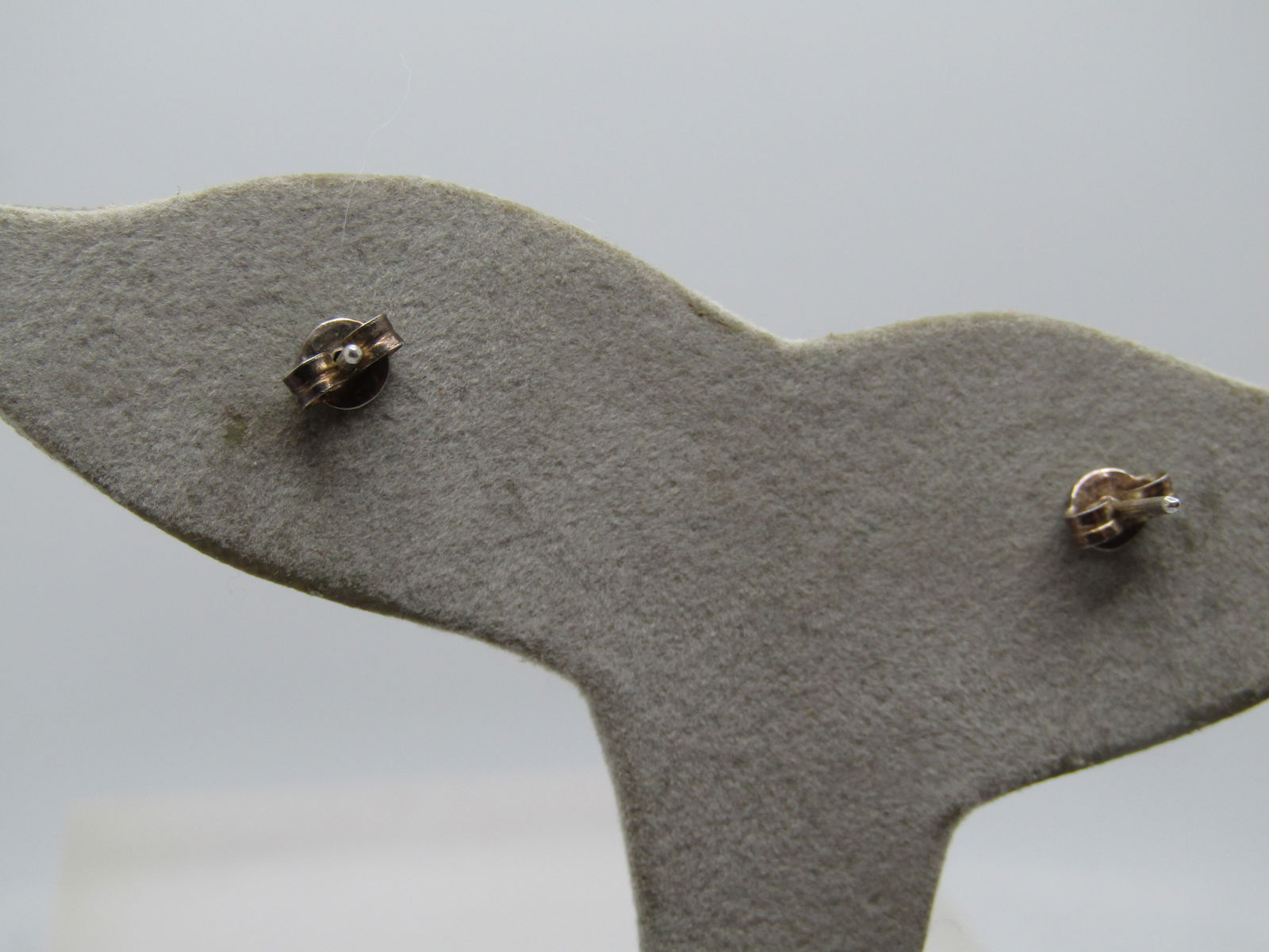 Vintage Sterling Inlaid MOP Heart Earrings, Pierced, 1970's-1980's, Signed MA - 5