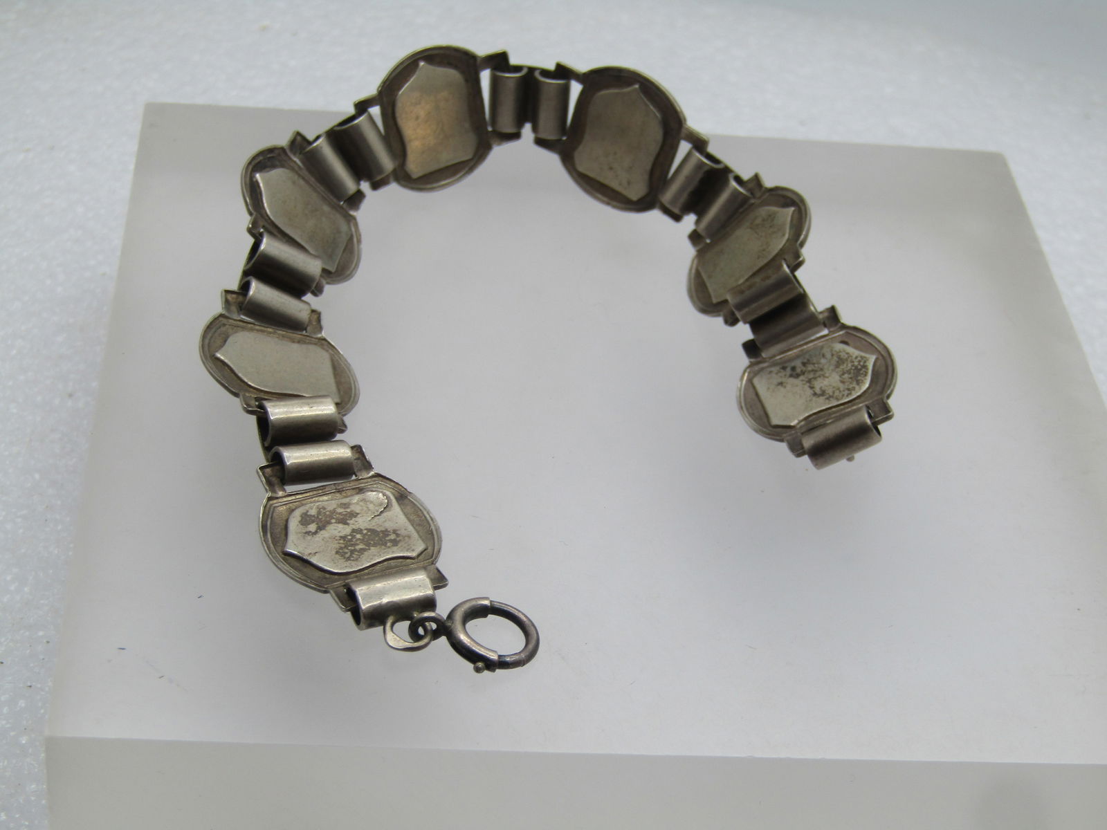 Vintage Sterling German Tourist Charm Bracelet, 7.75", 1940's-1950's - 6