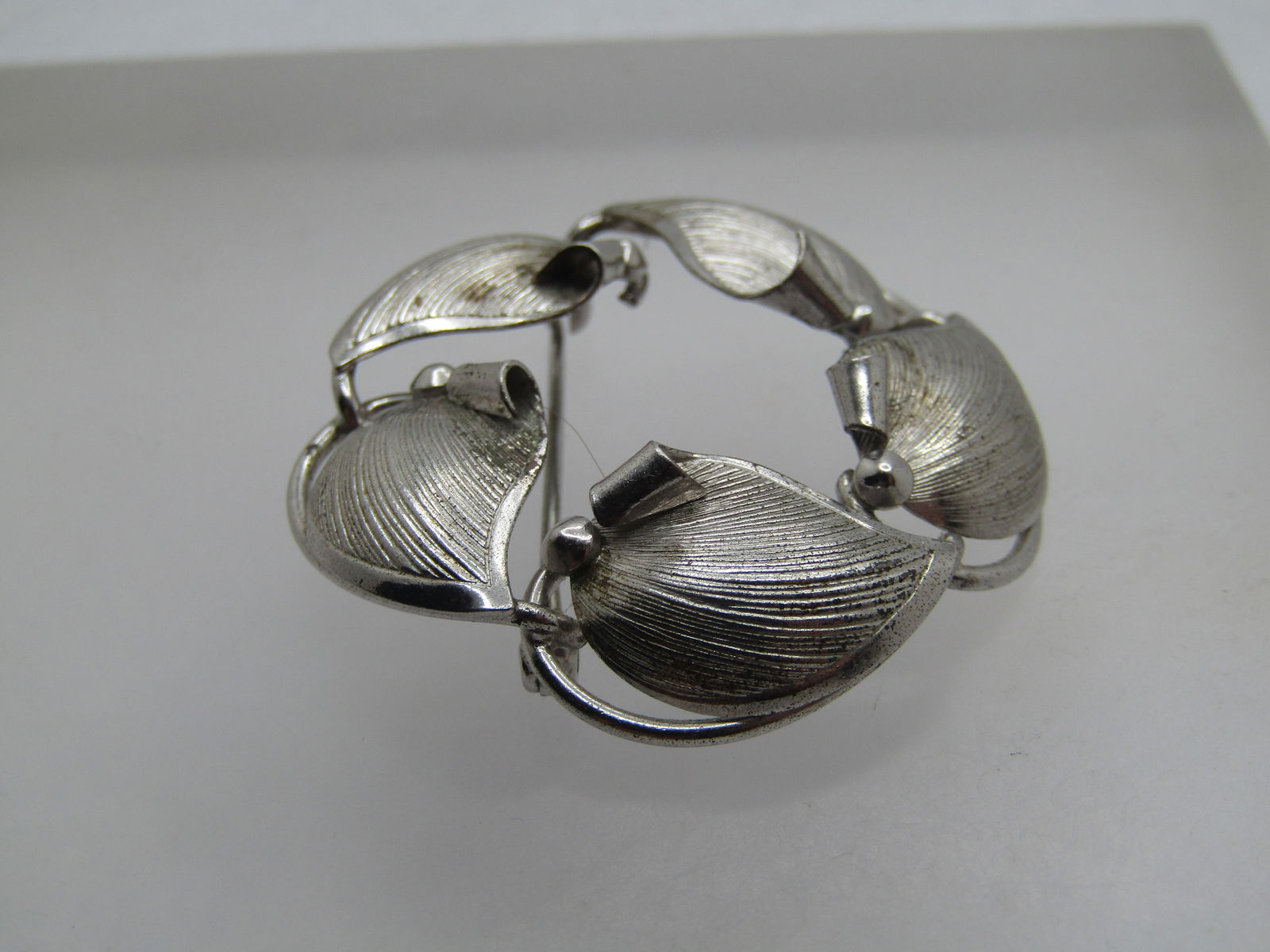 Vintage Sterling Beaded Dangle Bead Necklace, 19", Signed S Crown, 1980's-1990's - 3