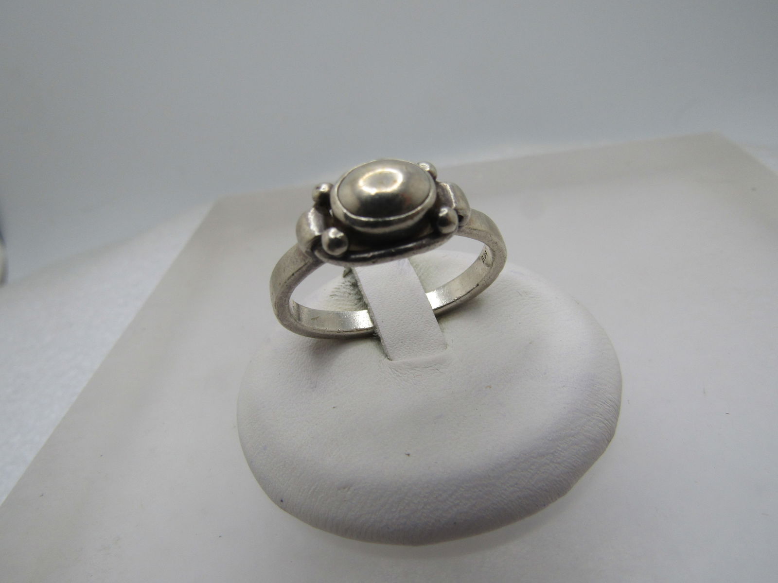 Vintage Sterling Domed Ring, Unisex, Sz. 8, 1980's-1990's, Boho (1 of 5)