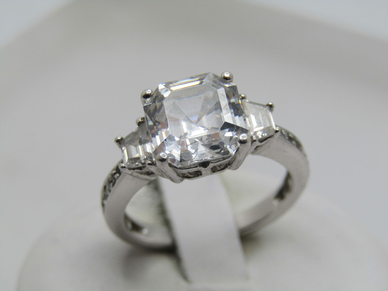 Silpada Sterling CZ Engagement Ring, Sz. 6. 1990's-2000's (1 of 7)