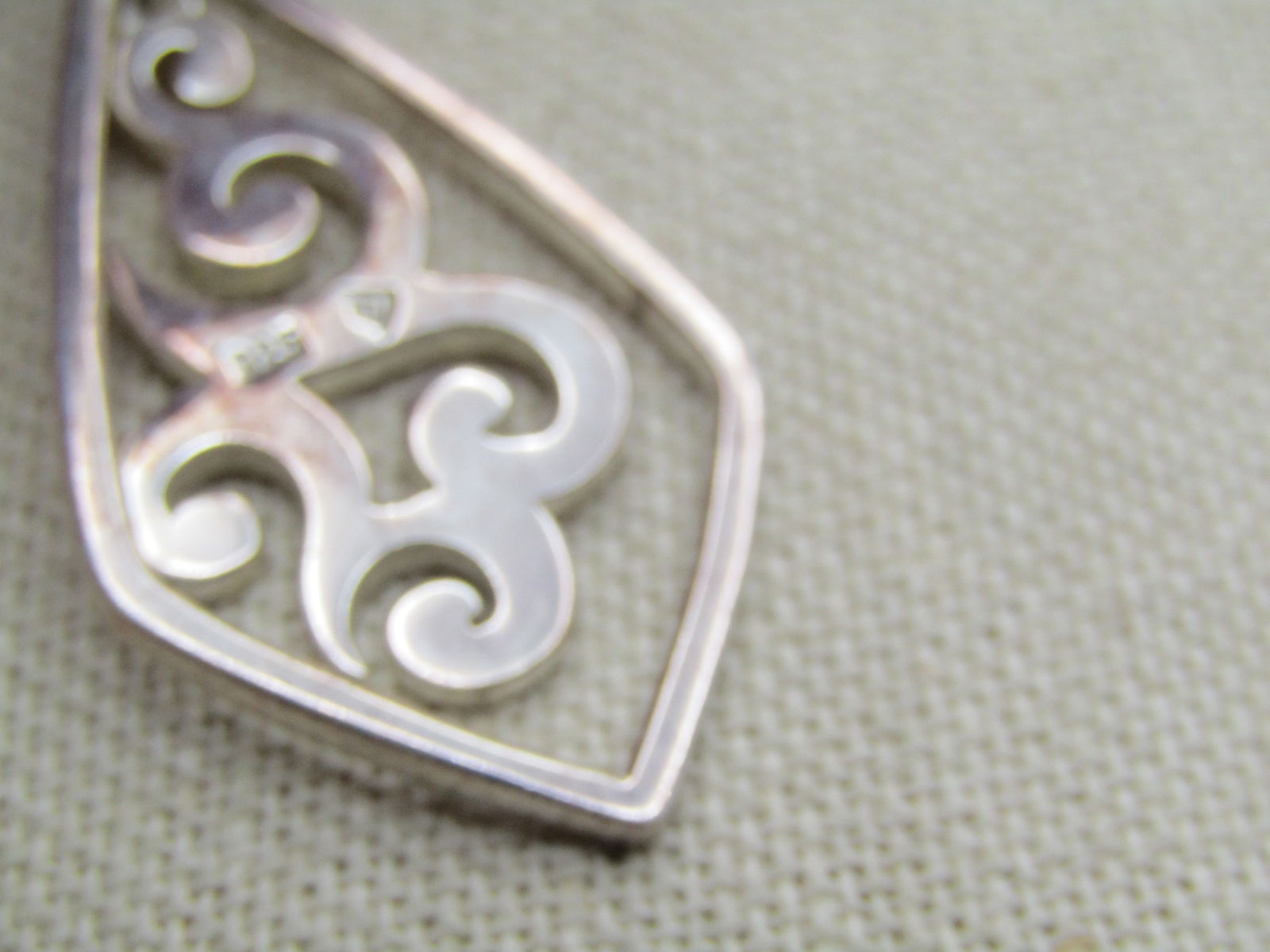 Vintage Multi-Strand Sterling Scrolled Necklace, Gold/Silver Tone, 20", 1990's. - 5