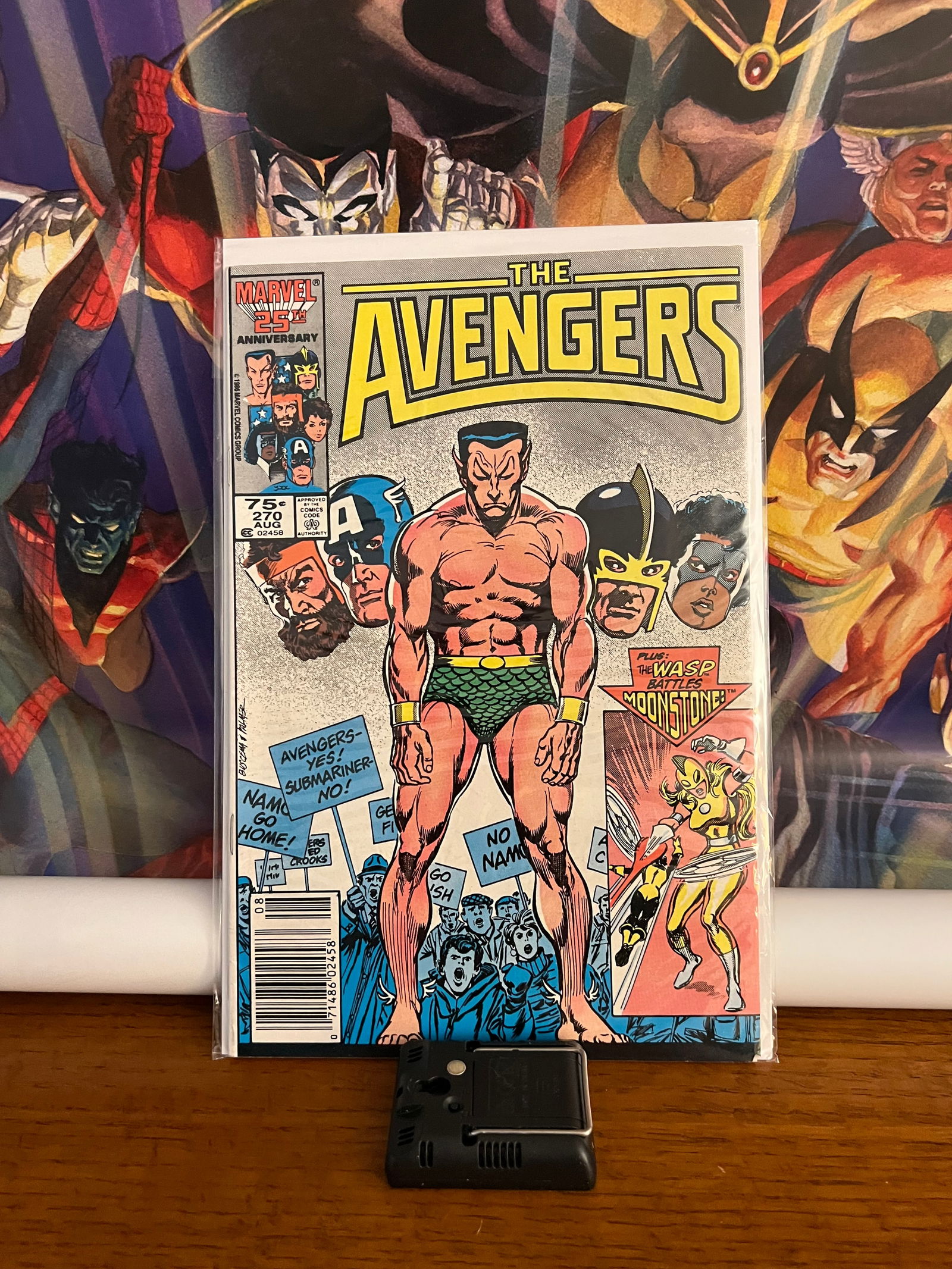 Avengers #270: Title: Avengers #270Description: Namor,MoonstoneAbsorbing ManDate: 1986Additional Information: Marvel Comics Reserve: $6.00 Shipping:Domestic: Shipping rates are determined by
