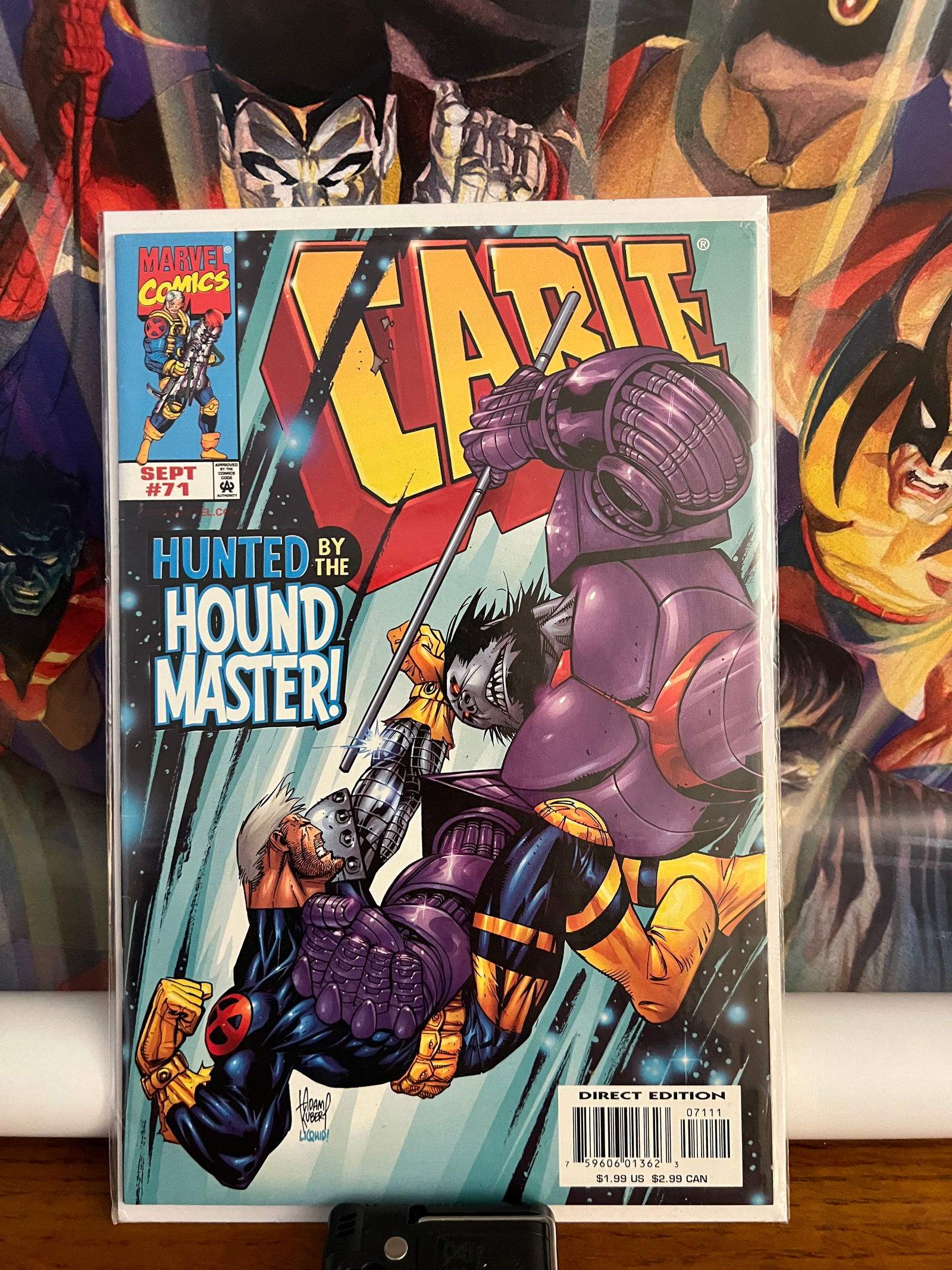 Cable#71: Title: Cable#71Description: Hunted b the Hound MasterDate: 1999Additional Information: Marvel Comics Reserve: $6.00 Shipping:Domestic: Shipping rates are determined by destinationInternational: