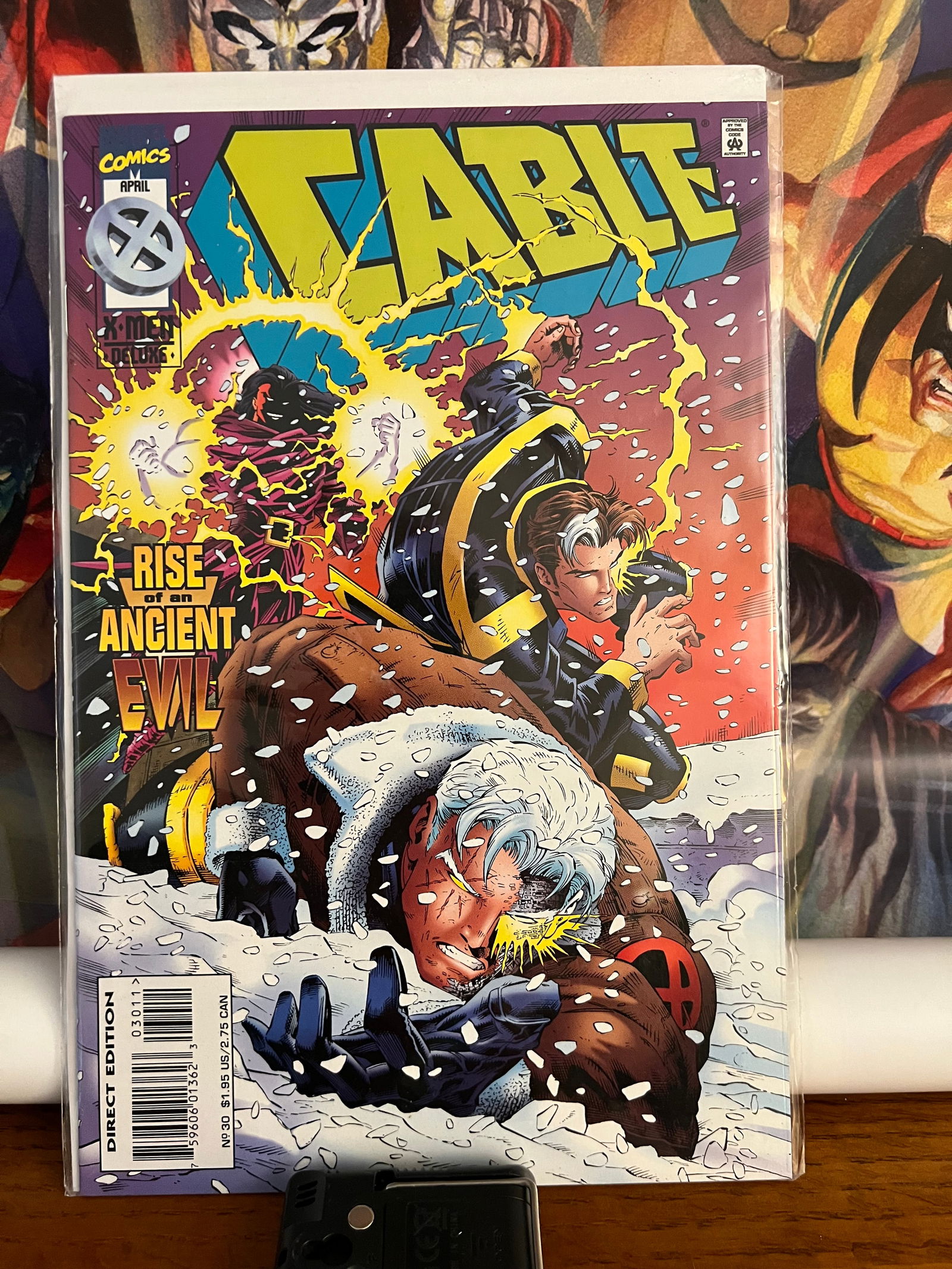 Cable#30: Title: Cable#30Description: Rise of an ancient evilDate: 1996Additional Information: Marvel Comics Reserve: $6.00 Shipping:Domestic: Shipping rates are determined by destinationInternational: