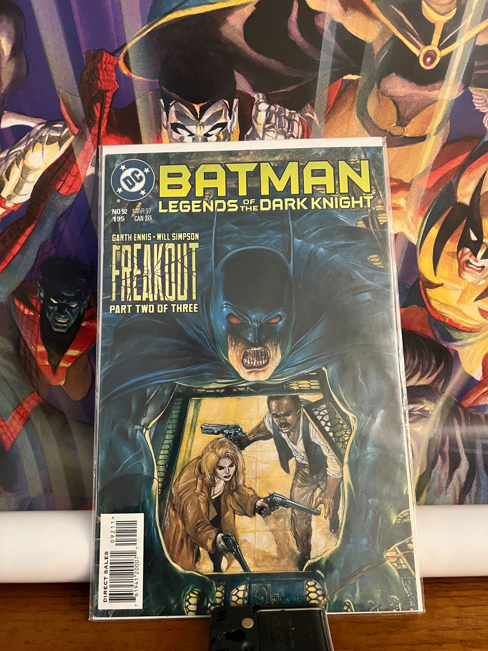 Batman LDN #97: Title: Batman LDN #97Description: FREAKOUTDate: 1997Additional Information: DC Comics Reserve: $6.00 Shipping:Domestic: Shipping rates are determined by destinationInternational: Foreign shipping