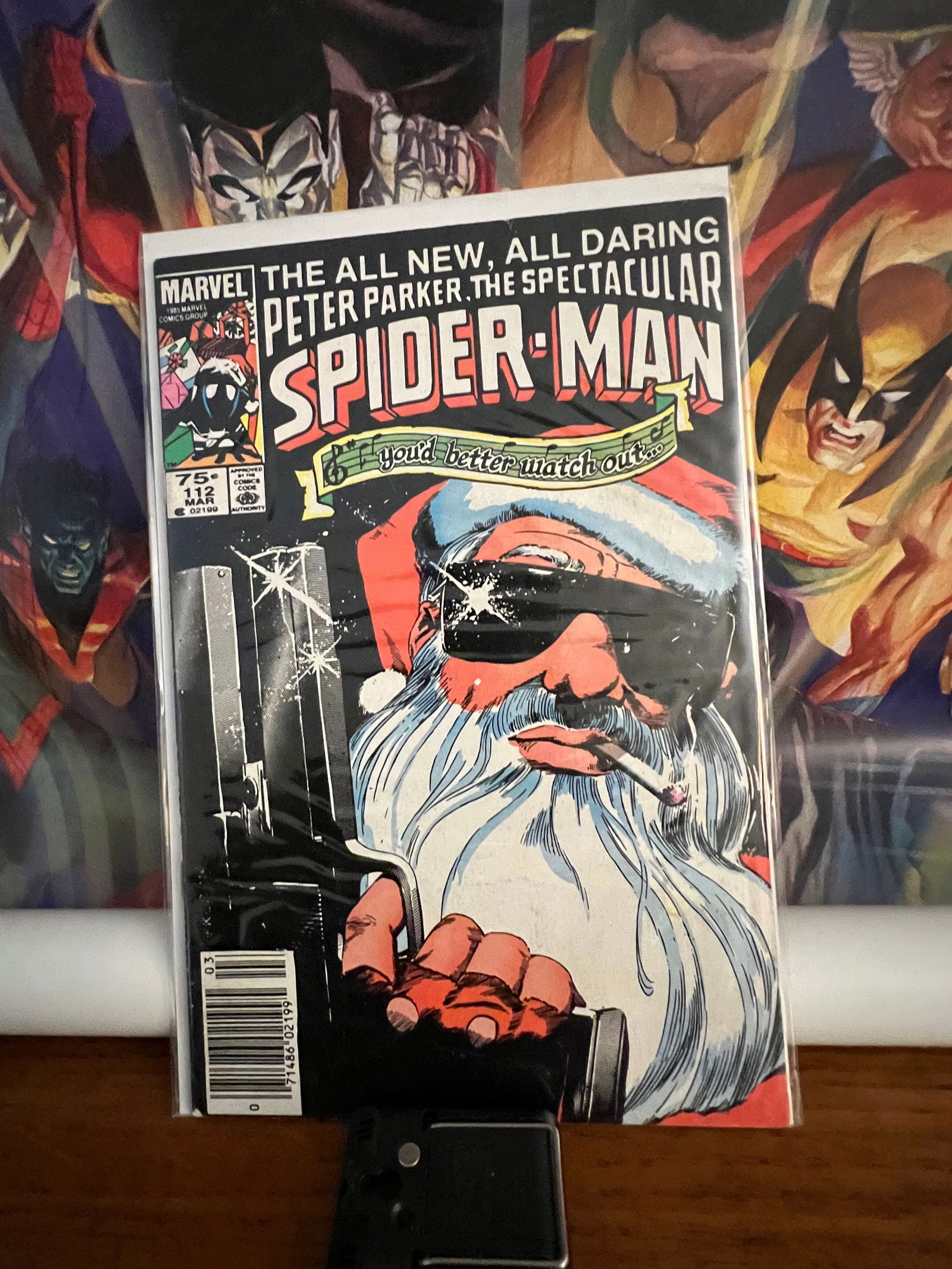 Spectacular Spiderman112: Title: Spectacular Spiderman112Description: you'd better watch outDate: 1986Additional Information: Marvel Comics Reserve: $6.00 Shipping:Domestic: Shipping rates are determined by
