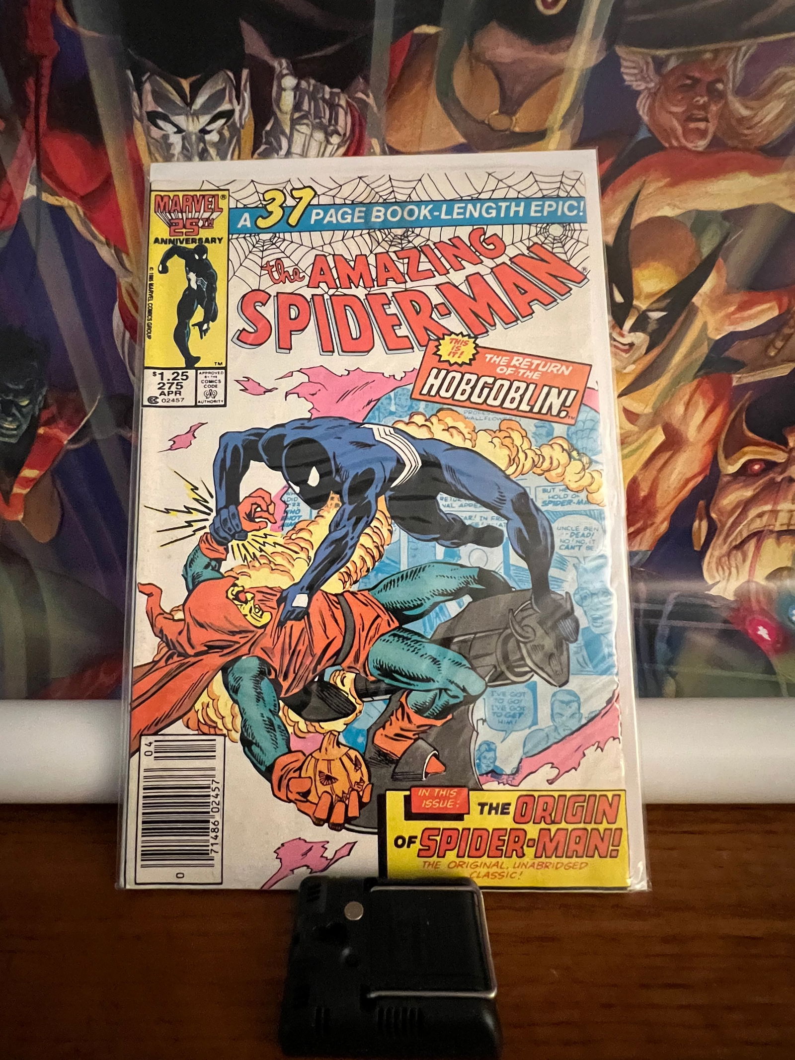 Amazing Spiderman275: Title: Amazing Spiderman275 Description: Return of the Hobgoblin Date: 1985 Additional Information: Marvel Comics Reserve: $6.00 Shipping: Domestic: Shipping rates are determined by destination Intern