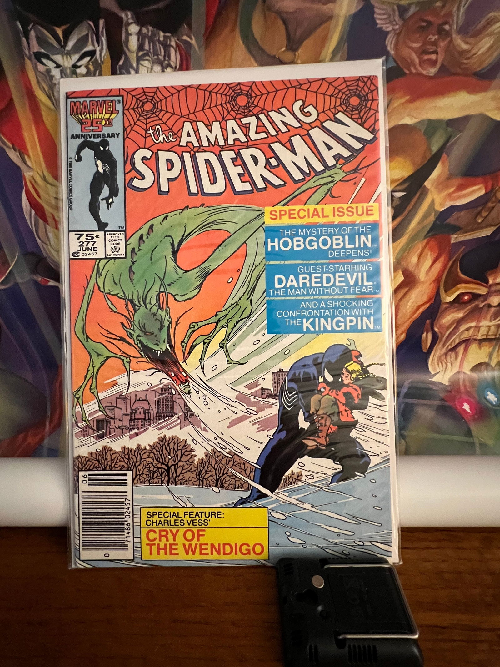 Amazing Spiderman277: Title: Amazing Spiderman277 Description: Cry of Wendigo Date: 1986 Additional Information: Marvel Comics Reserve: $6.00 Shipping: Domestic: Shipping rates are determined by destination International: