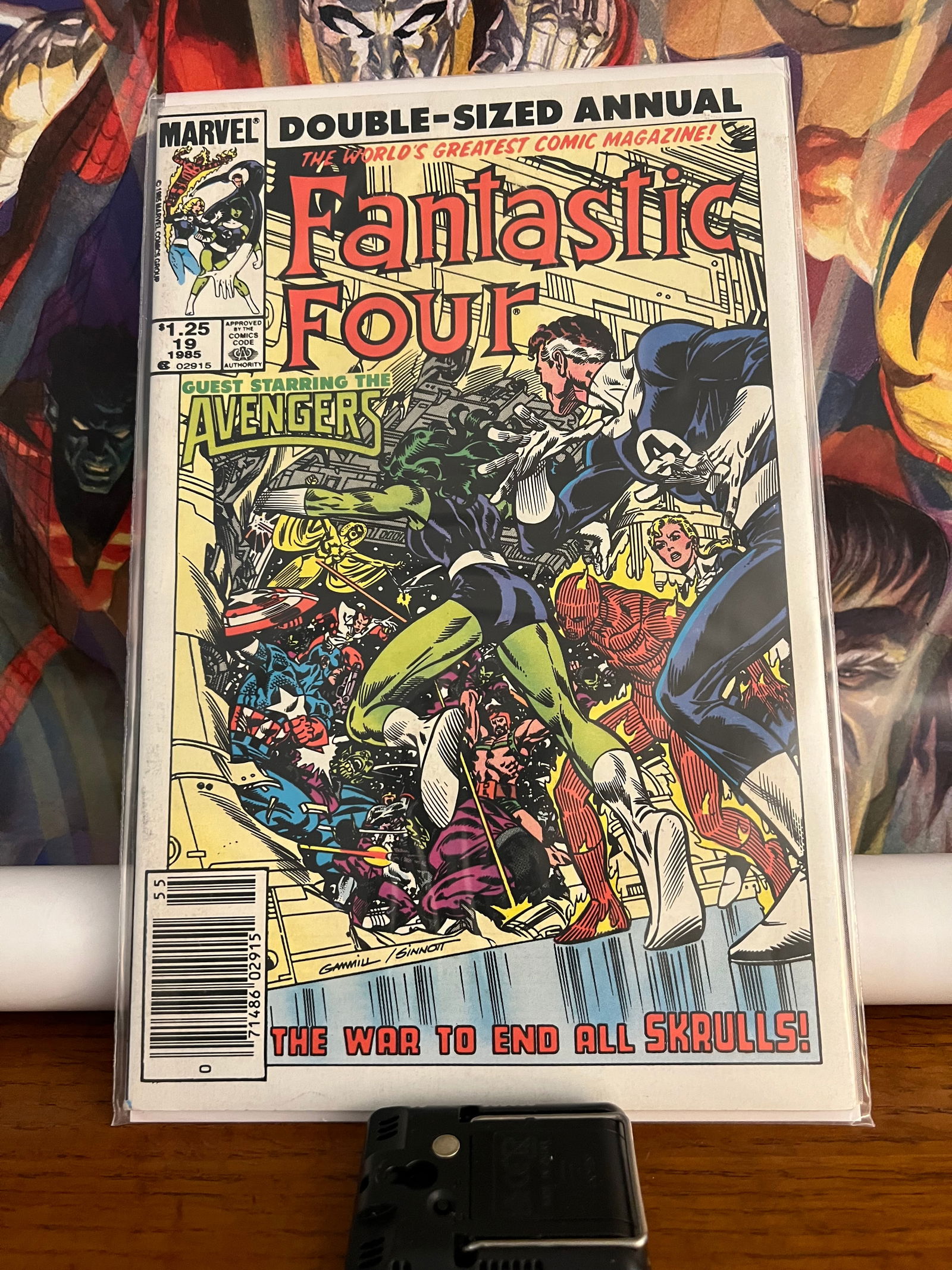 Fantastic4 doucle sized annual19: Title: Fantastic4 doucle sized annual19Date: 1985Additional Information: Marvel Comics Reserve: $6.00 Shipping:Domestic: Shipping rates are determined by destinationInternational: Foreign shipping