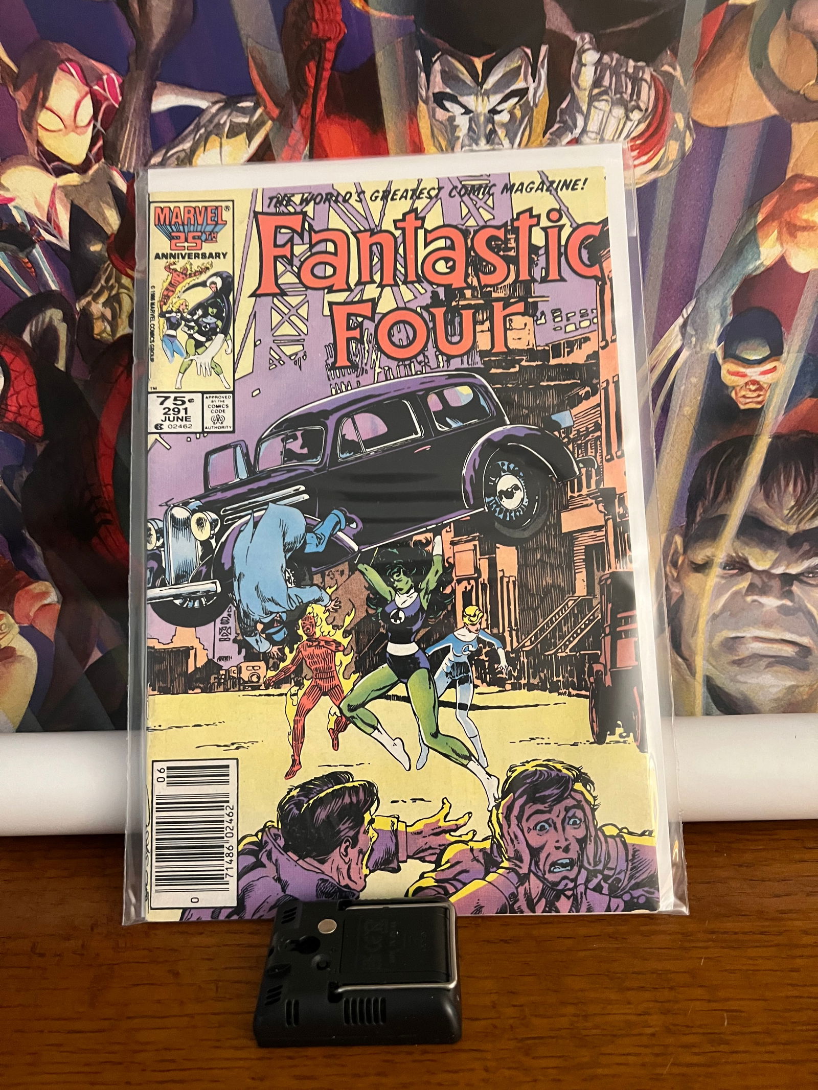 Fantastic4, 291: Title: Fantastic4, 291Description: 25th AnniversaryDate: 1986Additional Information: Marvel Comics Reserve: $6.00 Shipping:Domestic: Shipping rates are determined by destinationInternational: