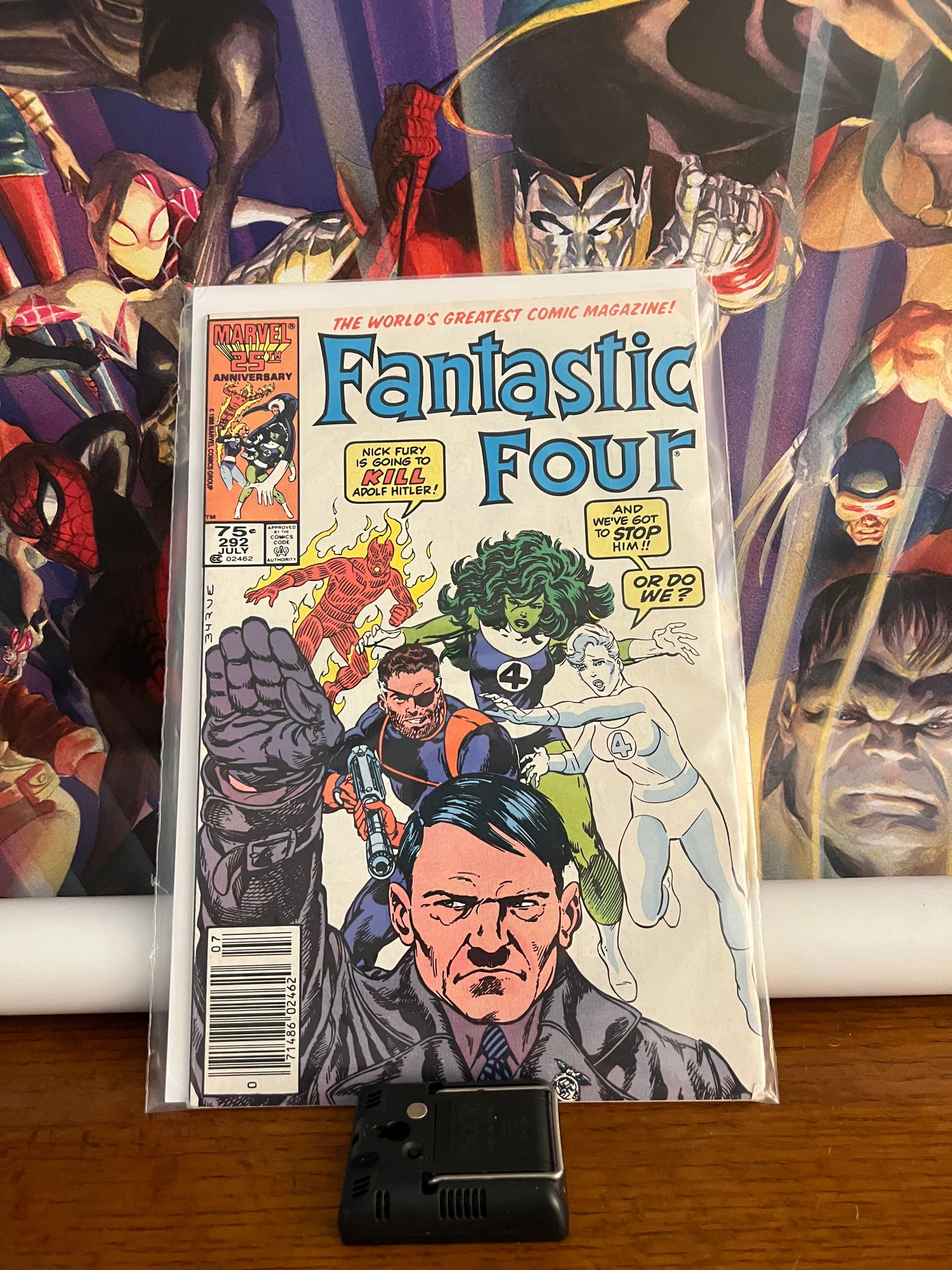 Fantastic4, 292: Title: Fantastic4, 292Description: 25th annver, Hitler cover, 1986Additional Information: Marvel Comics Reserve: $6.00 Shipping:Domestic: Shipping rates are determined by destinationInternational:
