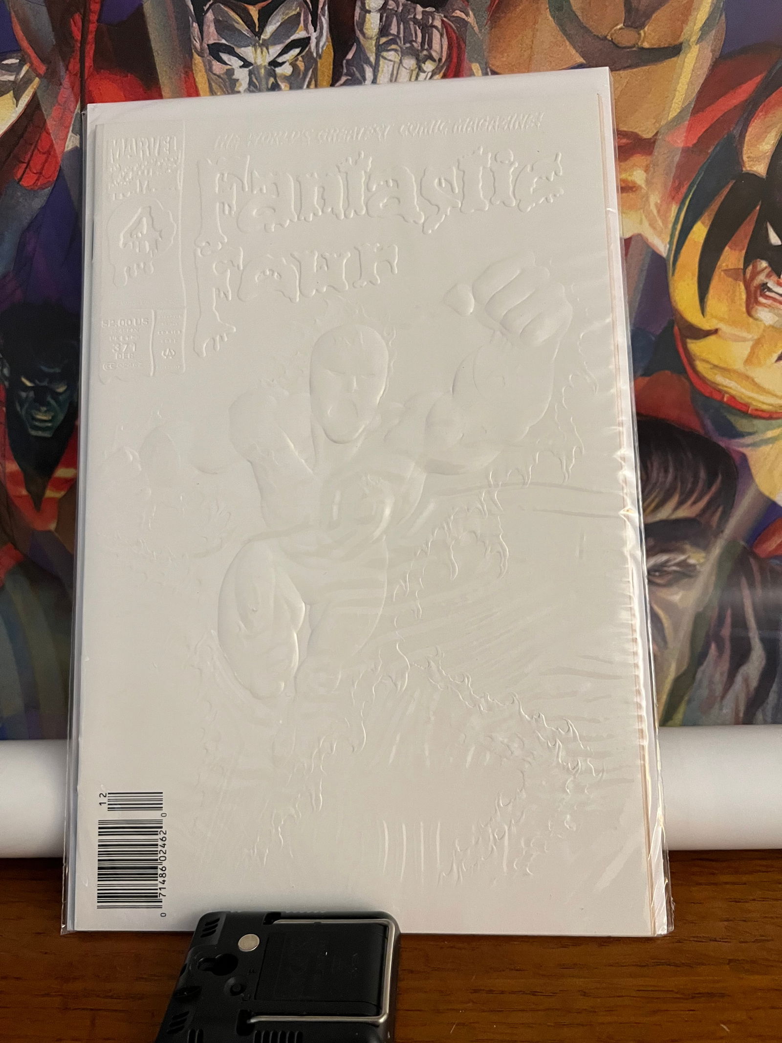 Fantastic 4, 371: Title: Fantastic 4, 371Description: rare newstand embossed white92 Marvel ComicsAdditional Information: Reserve: $6.00 Shipping:Domestic: Shipping rates are determined by destinationInternational: