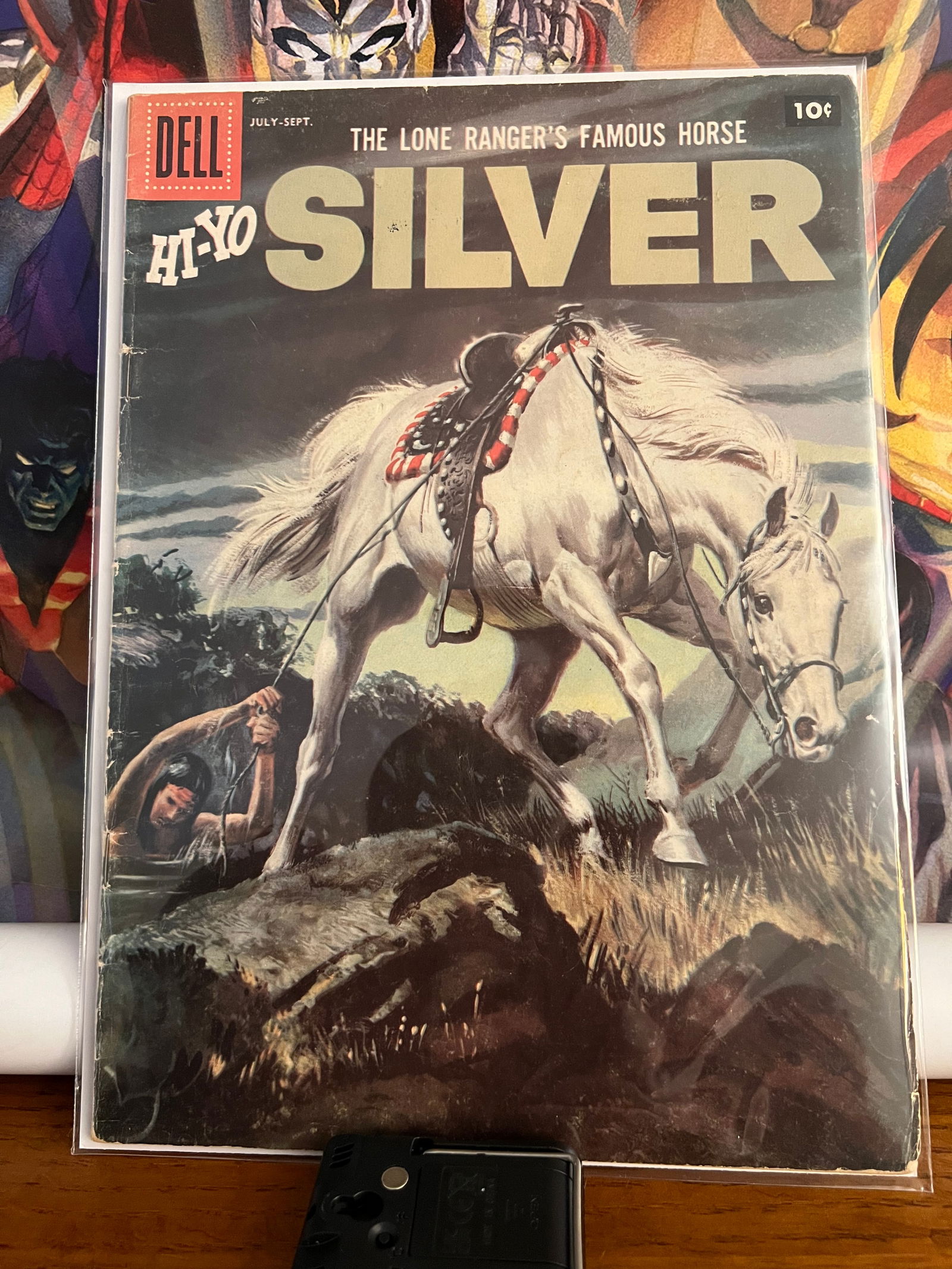 HI-YO Sillver: Title: HI-YO Sillver Description: Vol. 1, #23Date: 1957Additional Information: Dell Comics Reserve: $6.00 Shipping:Domestic: Shipping rates are determined by destinationInternational: Foreign