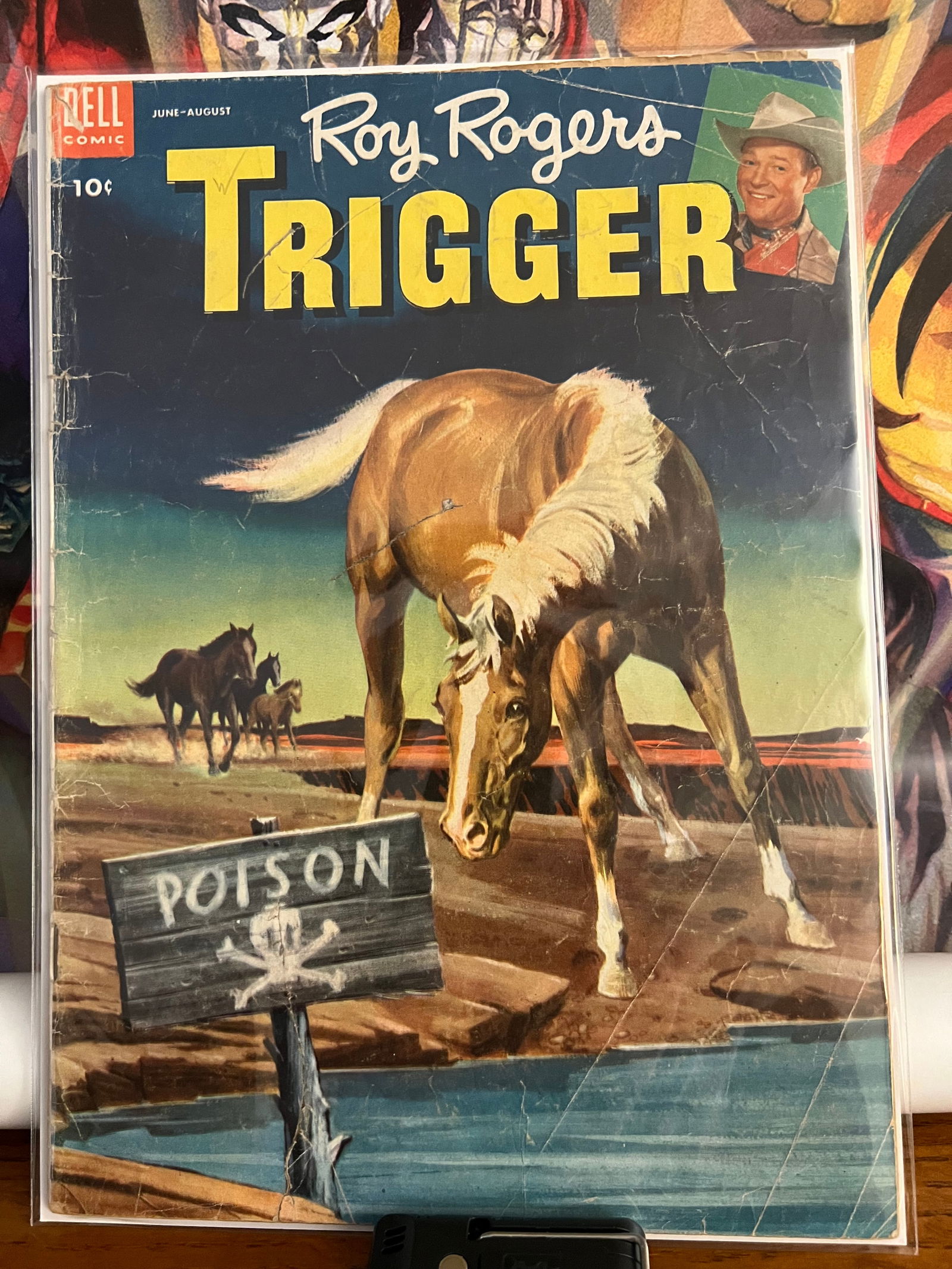 ROY ROGERS TRIGGER, #9: Title: ROY ROGERS TRIGGER, #9Date: 1953Additional Information: Dell Comics Reserve: $6.00 Shipping:Domestic: Shipping rates are determined by destinationInternational: Foreign shipping rates are