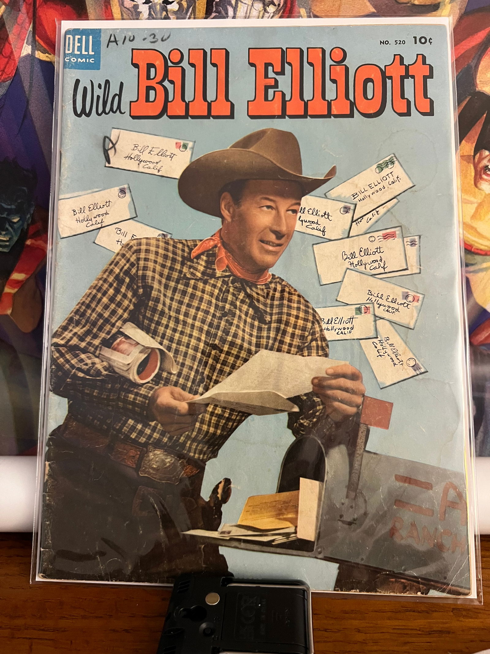 Wild Bill Elliott #520: Title: Wild Bill Elliott #520Date: 1953Additional Information: Dell Comics Reserve: $6.00 Shipping:Domestic: Shipping rates are determined by destinationInternational: Foreign shipping rates are