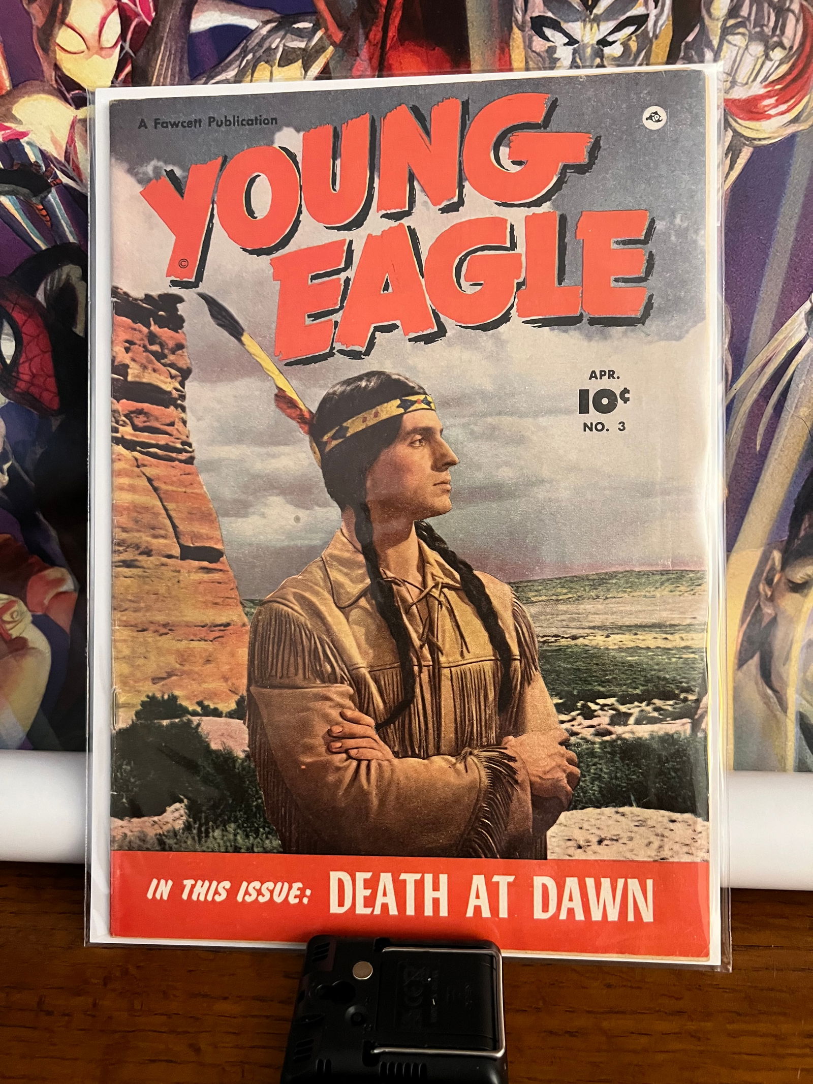 YOUNG EAGLE: Title: YOUNG EAGLE Description: Vol.1, #3Date: 1950Additional Information: Fawcett Pub. Reserve: $25.00 Shipping:Domestic: Shipping rates are determined by destinationInternational: Foreign