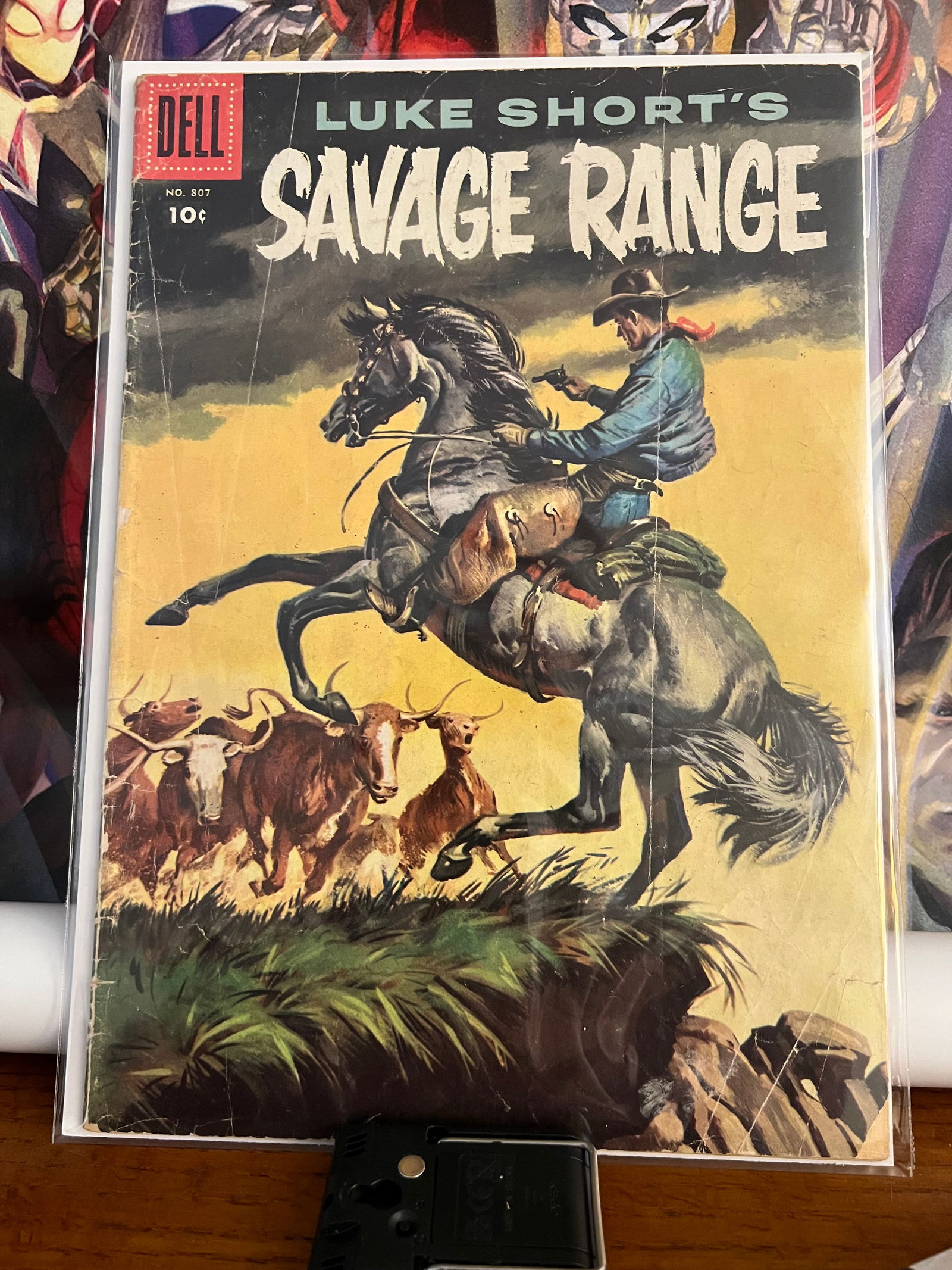 Luke Short's Savage Range #807: Title: Luke Short's Savage Range #807 Date: 1957Additional Information: Dell Comics Reserve: $6.00 Shipping:Domestic: Shipping rates are determined by destinationInternational: Foreign shipping