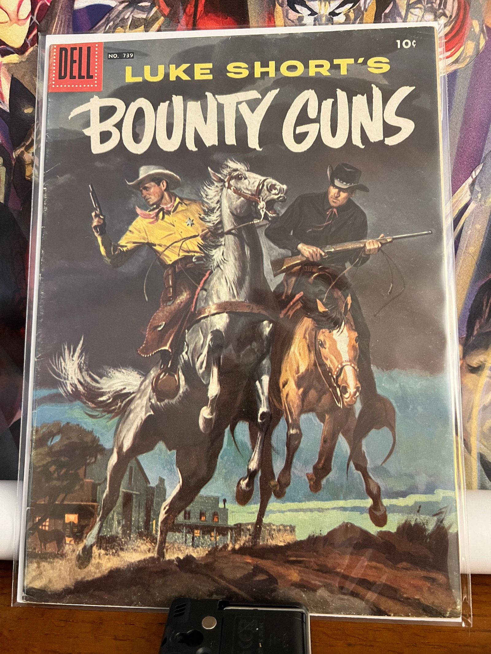 Luke Short's Bounty Guns, #739: Title: Luke Short's Bounty Guns, #739 Date: 1956 Additional Information: Dell Comics Reserve: $6.00 Shipping: Domestic: Shipping rates are determined by destination International: Foreign shipping rat