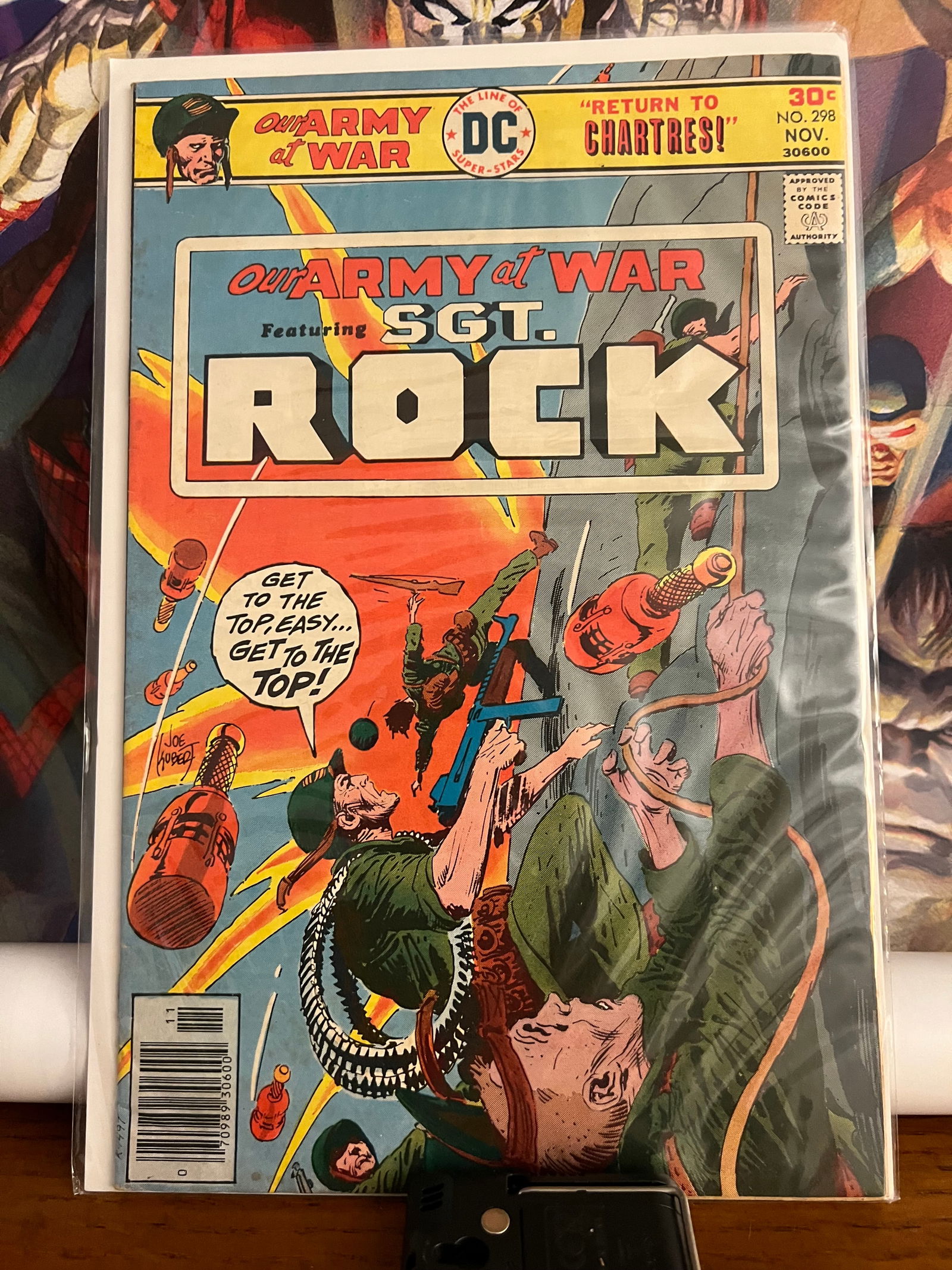 SGT. Rock #298: Title: SGT. Rock #298 Description: Return to Chartres 1976 Date: 1976 Additional Information: DC Comics Reserve: $6.00 Shipping: Domestic: Shipping rates are determined by destination Internation