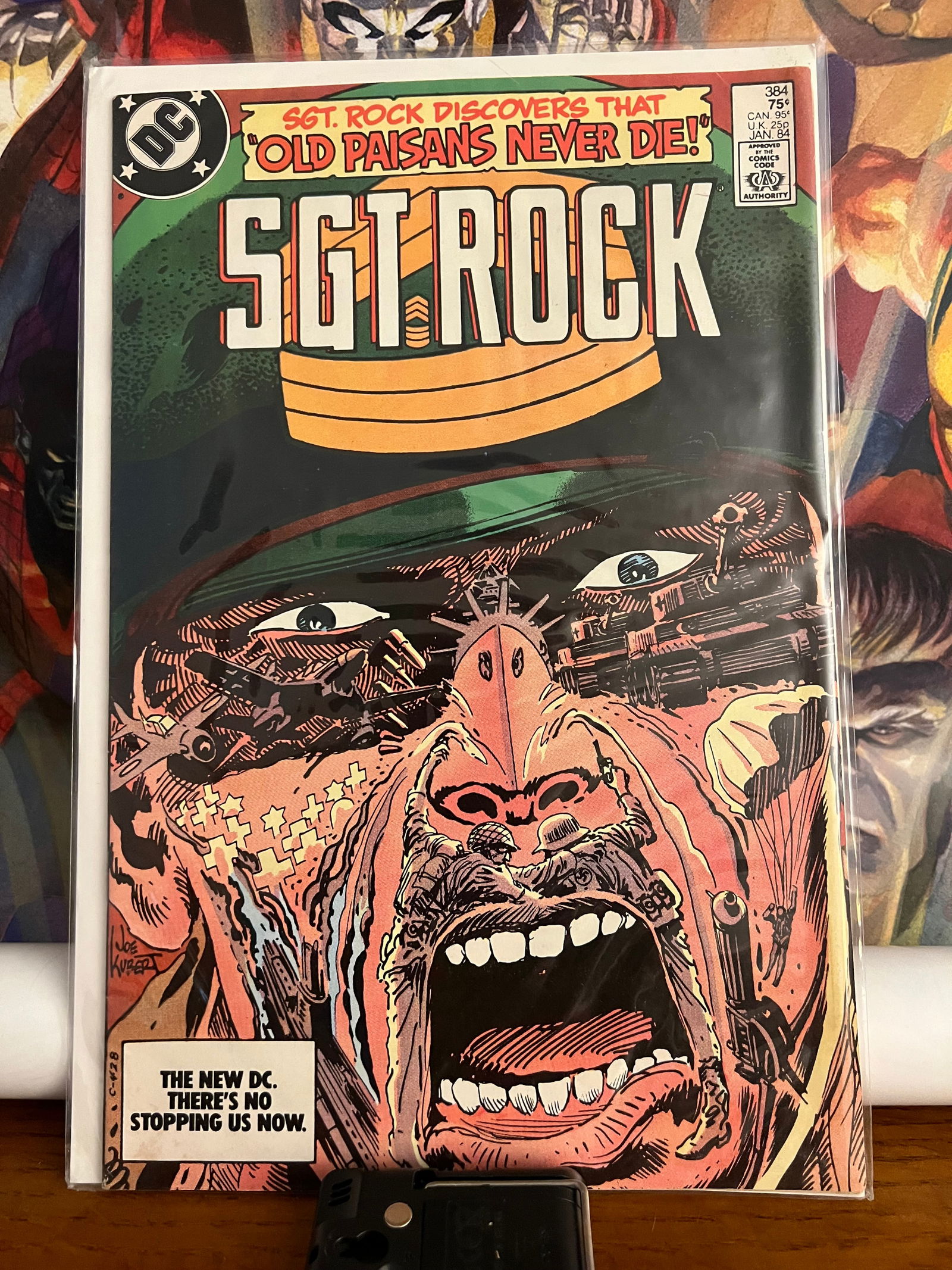 SGT. Rock#384: Title: SGT. Rock#384Description: Old Paisans Never Die 1983Additional Information: DC Comics Reserve: $6.00 Shipping:Domestic: Shipping rates are determined by destinationInternational: Foreign