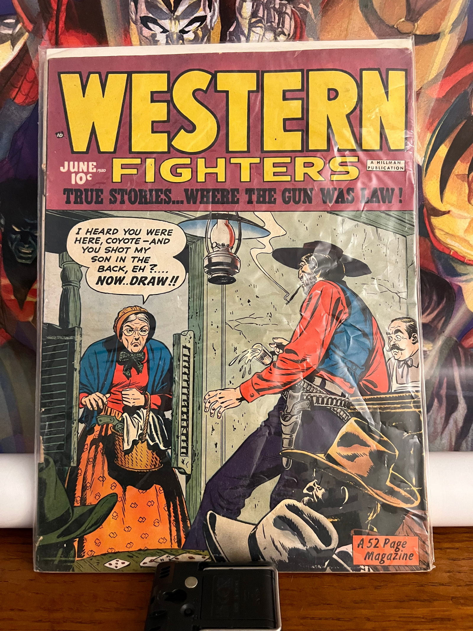 Western Fighters Vol.2, #7: Title: Western Fighters Vol.2, #7 Date: 1950Additional Information: Hillman Publication Reserve: $6.00 Shipping:Domestic: Shipping rates are determined by destinationInternational: Foreign
