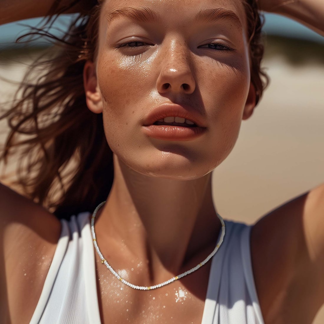 Tiny Pearl Necklace - 2