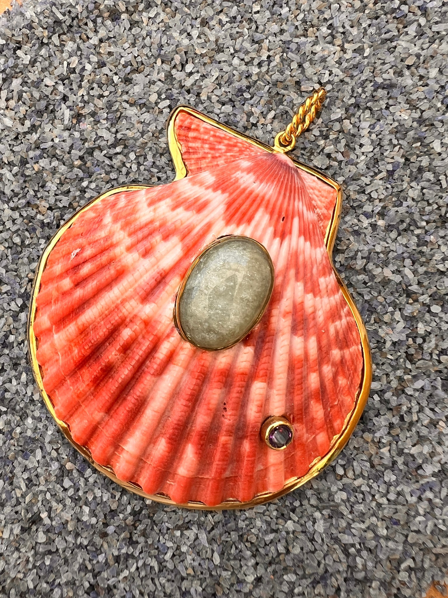 St. James Pendant with Sugar Aquamarine - 2