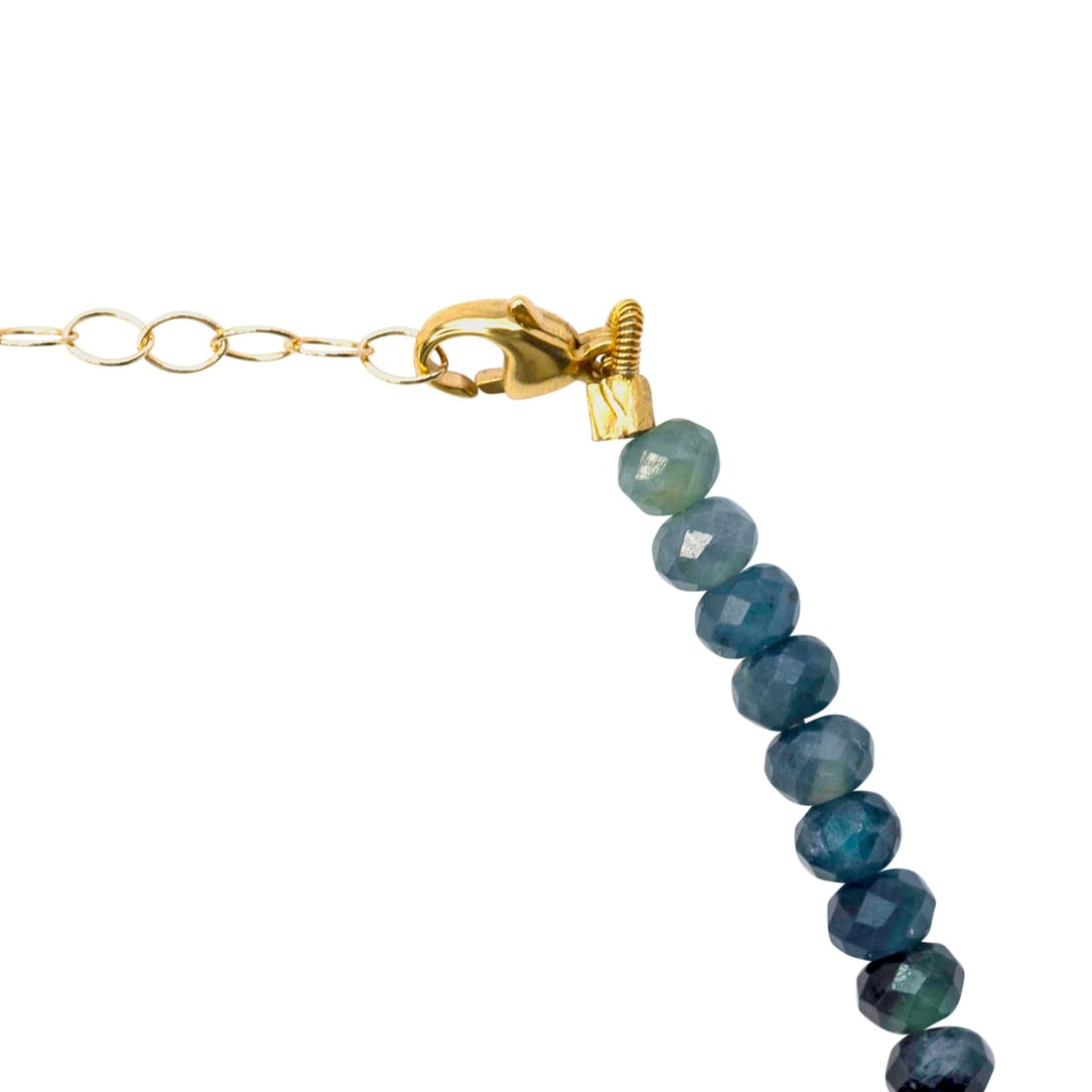 Ombre Indicolite Tourmaline Bracelet 14K Gold - 5