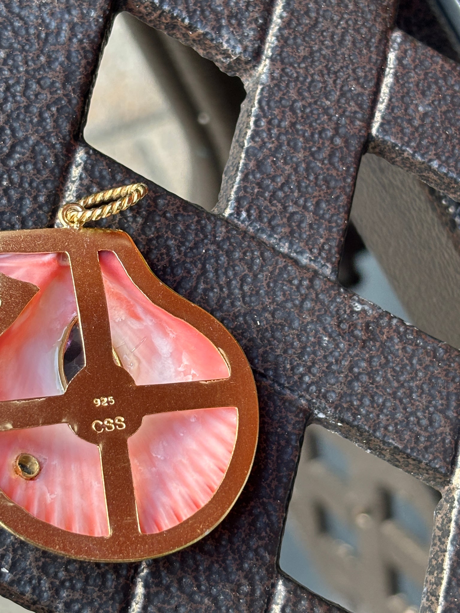 St. James Scallop Pendant with Amethyst & Tanzanite - 3