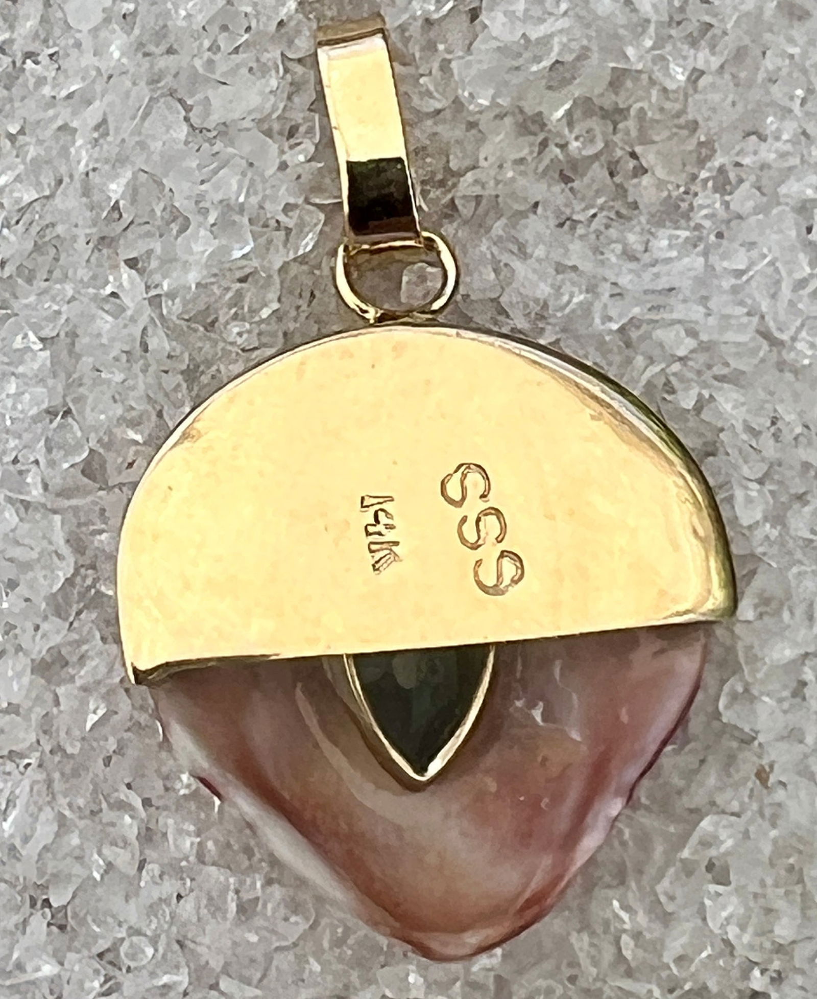 14-Karat Lorelei Scallop Charm with Topaz - 3