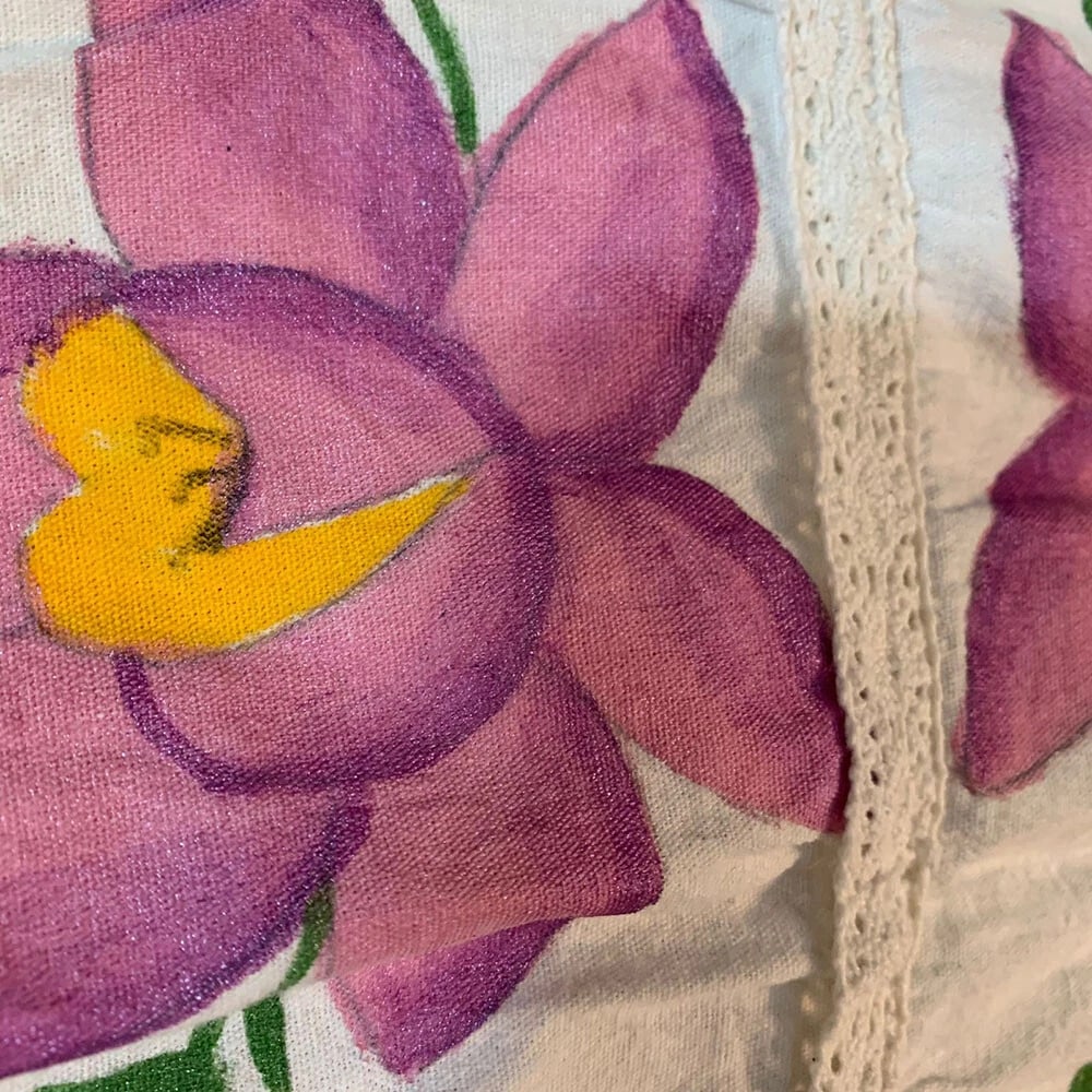 Navajo Native American Signed Many Goats Sterling Dangle Hoop Shell Earrings - 4