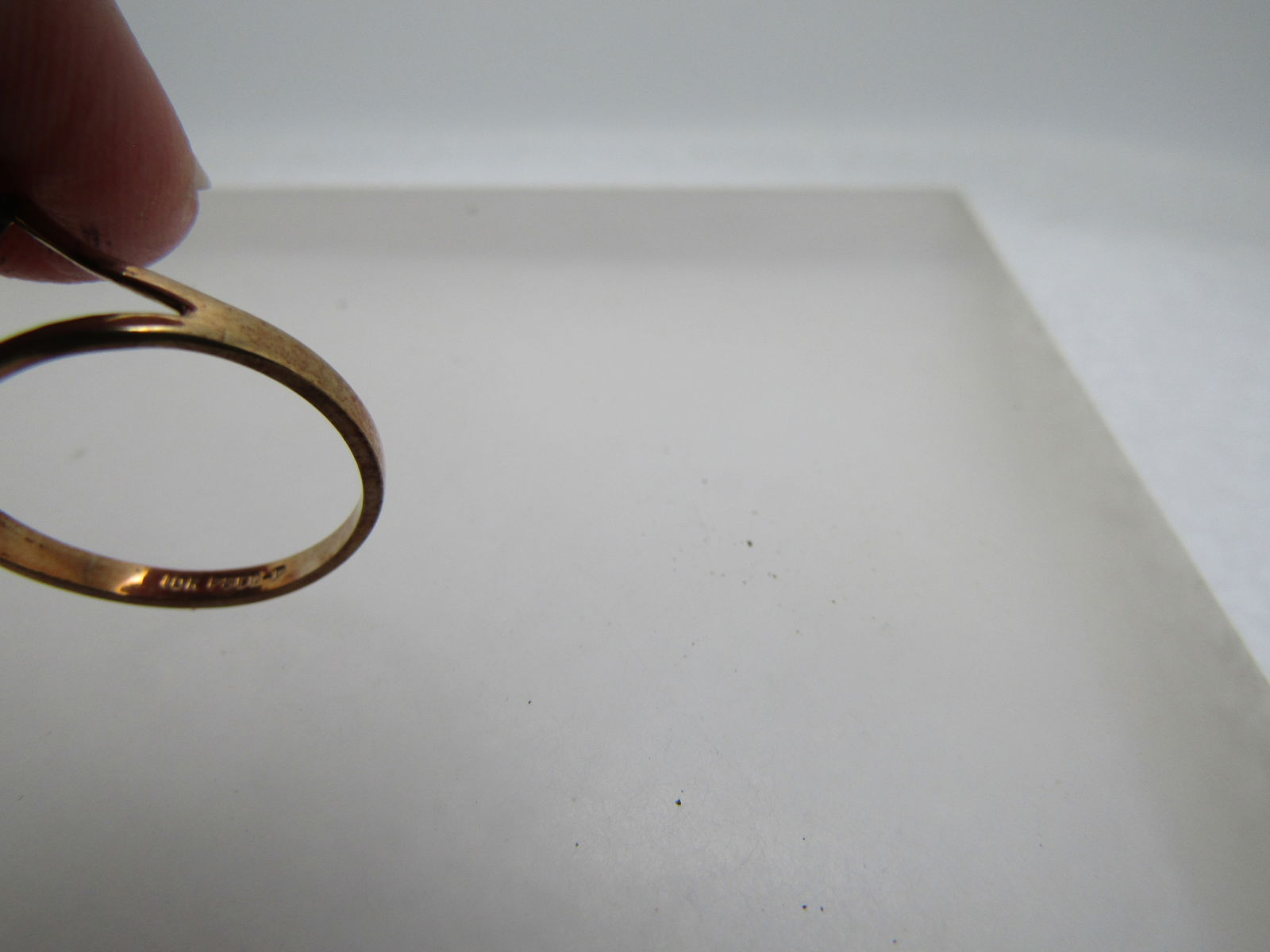 Vintage 10kt Onyx & Diamond Ring, Sz. 6.5, 1960's-1970's, Signed PSCo - 5