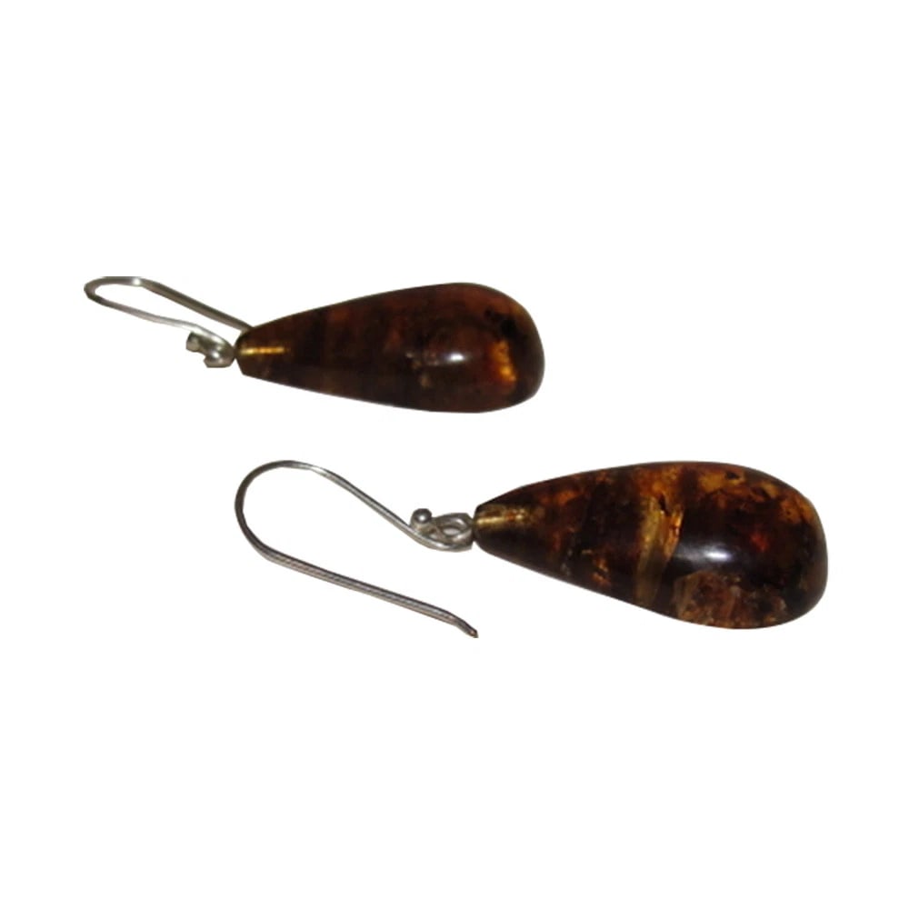 Vintage Leaf Motif Clear Rhinestone Pin Brooch - 3