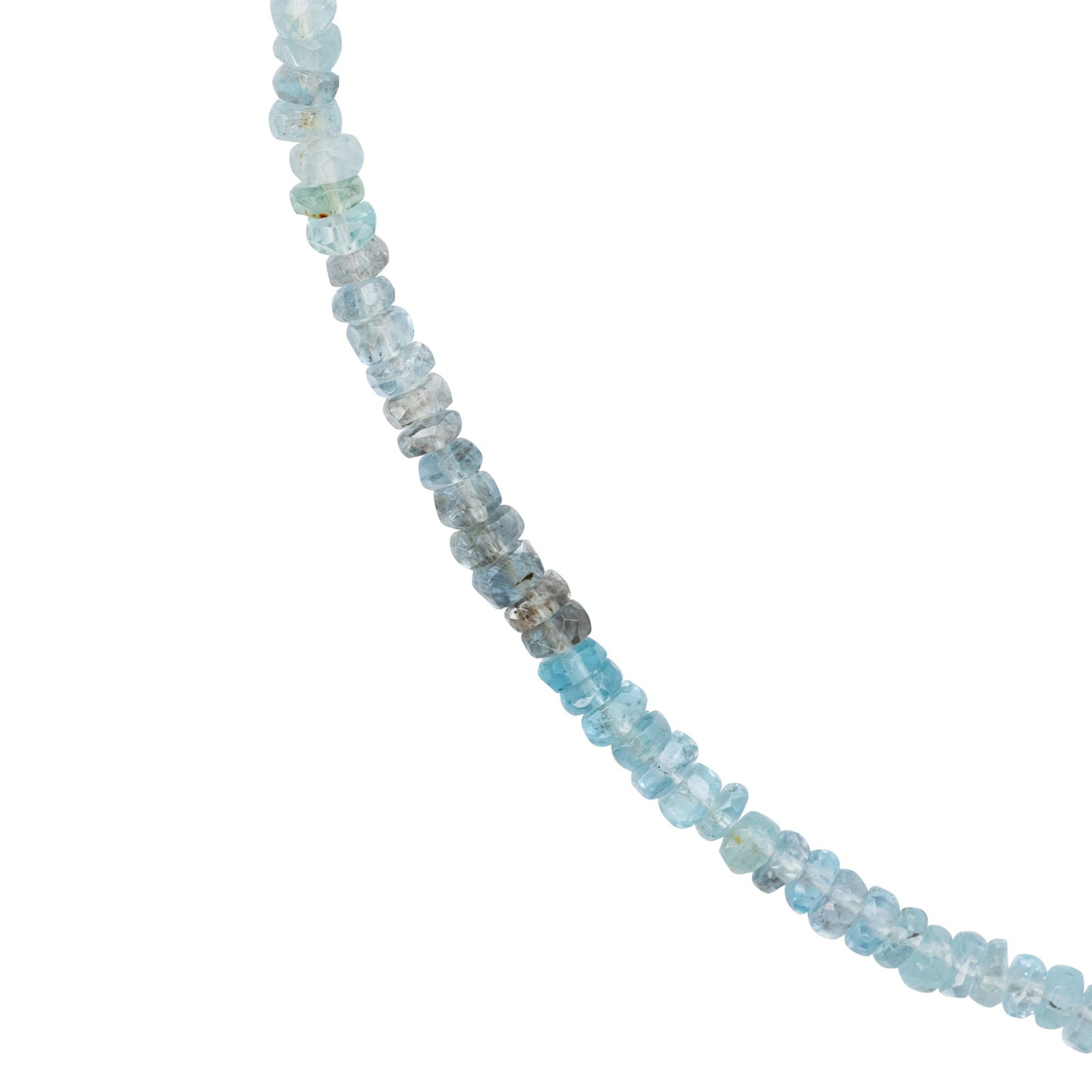 Moss Aquamarine Necklace 18K Gold - 8