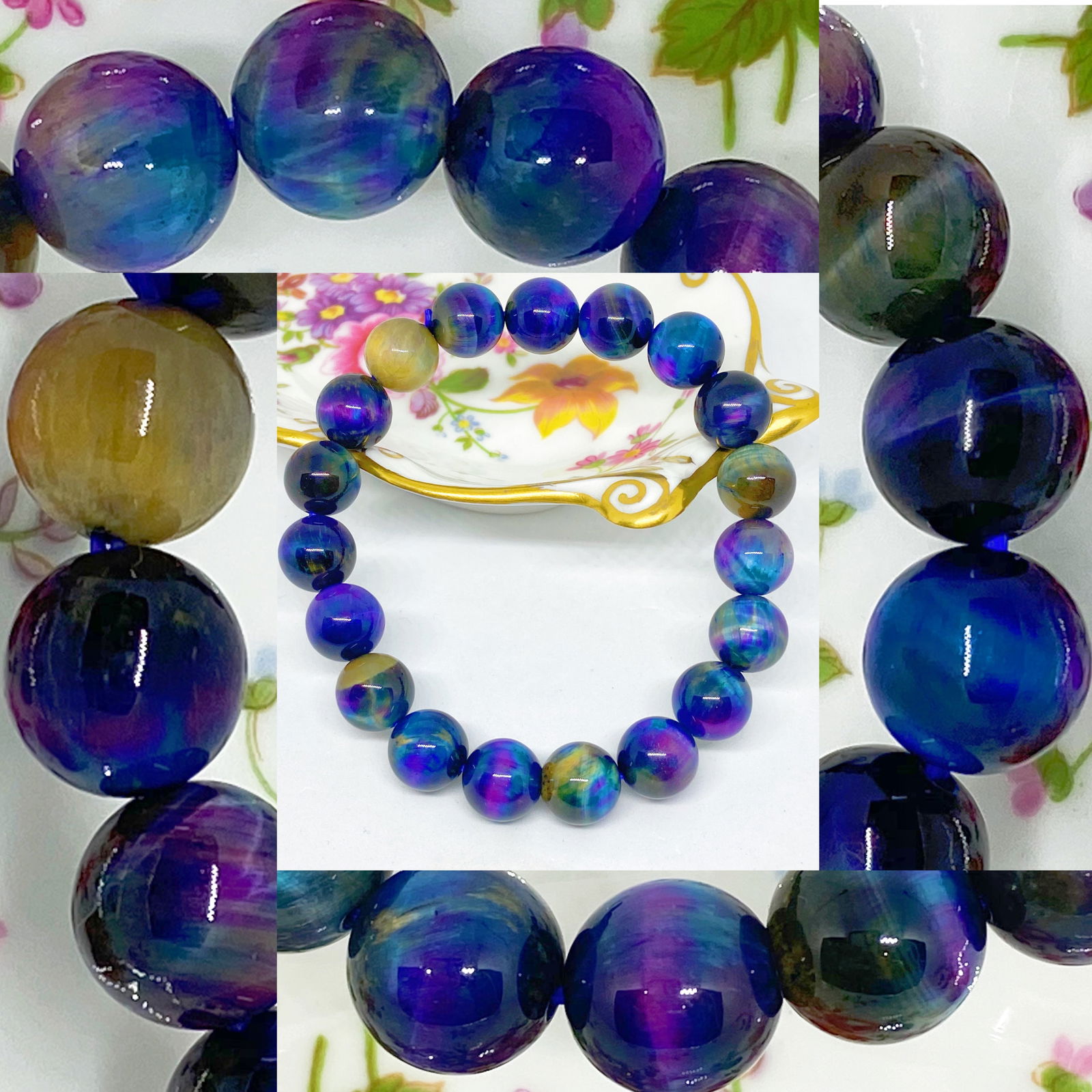 Galaxy Tiger Eye Beads Bracelets - 5