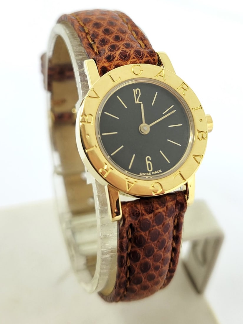 Solid 18k Yellow Gold BULGARI Ladies Quartz Watch BB23 GL* EXLNT - 2